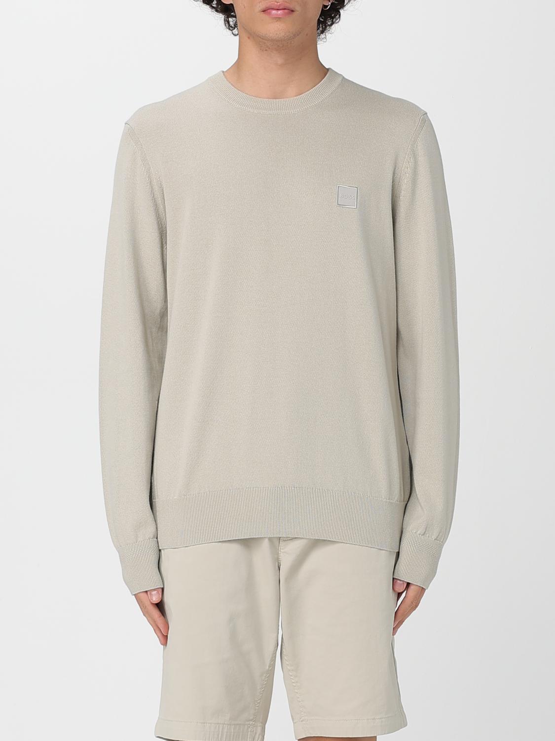 BOSS PULL: Pull homme Boss, Beige - Img 1
