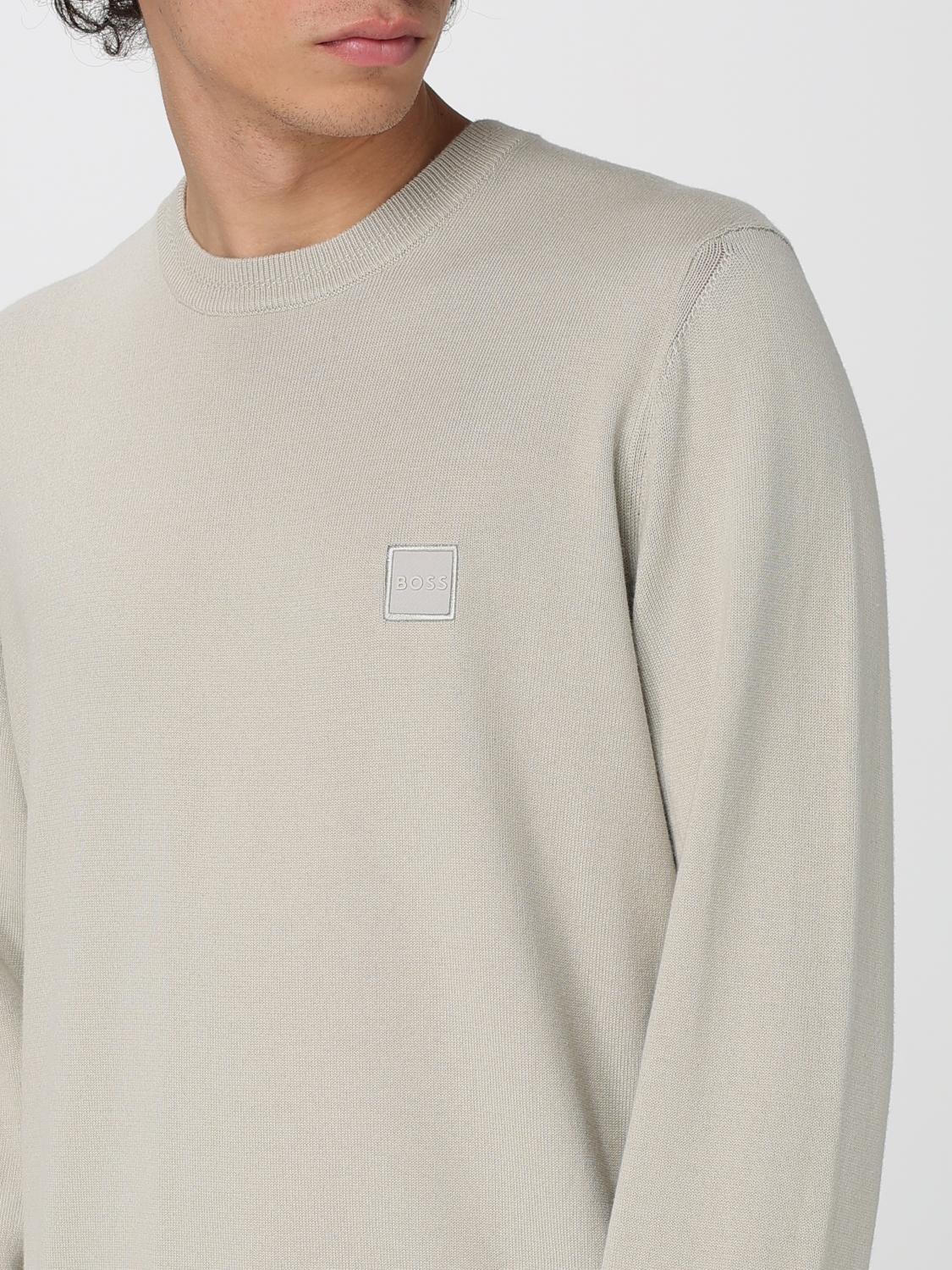 BOSS PULL: Pull homme Boss, Beige - Img 3