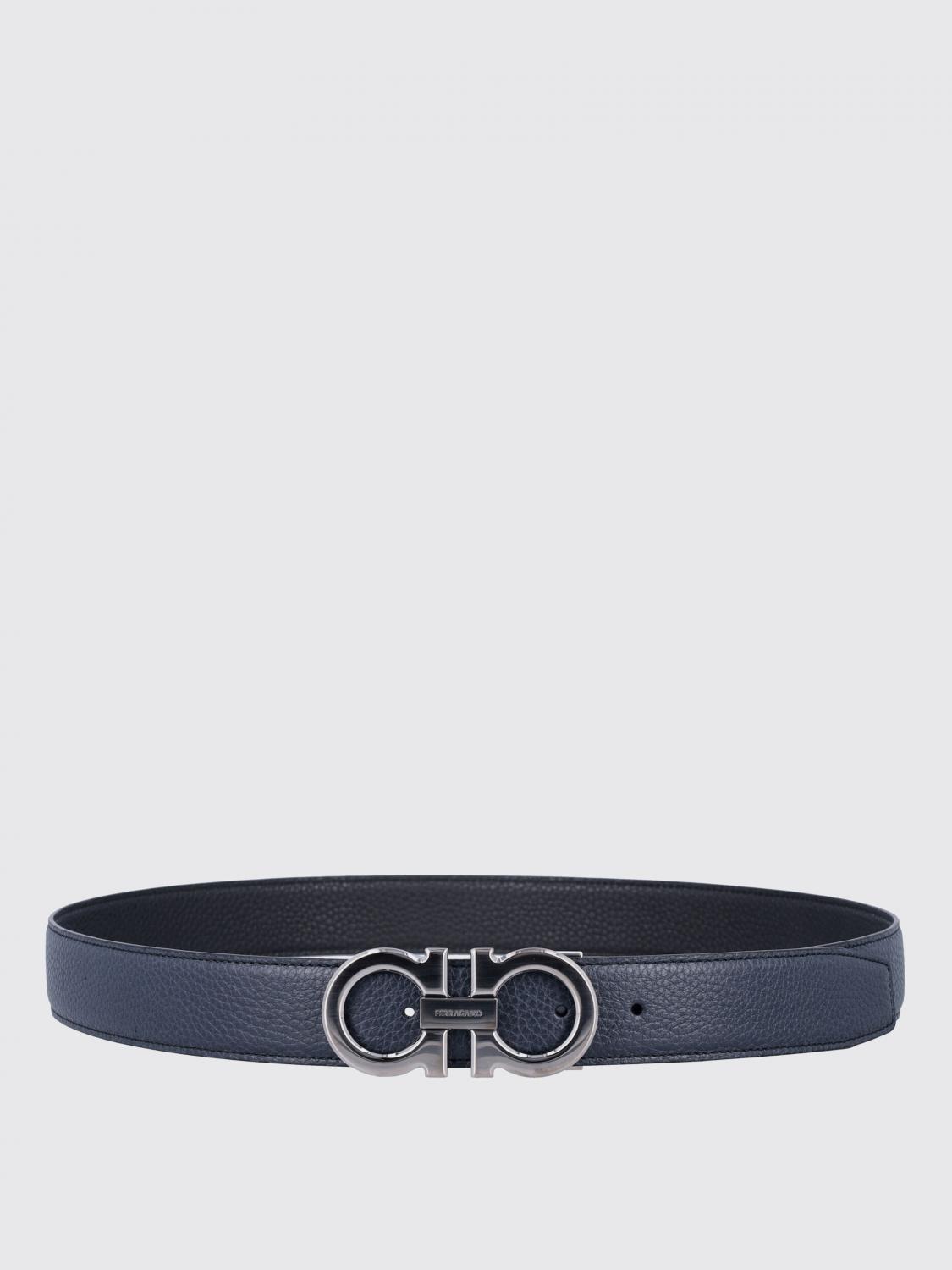 FERRAGAMO BELT: Belt men Ferragamo, Navy - Img 1