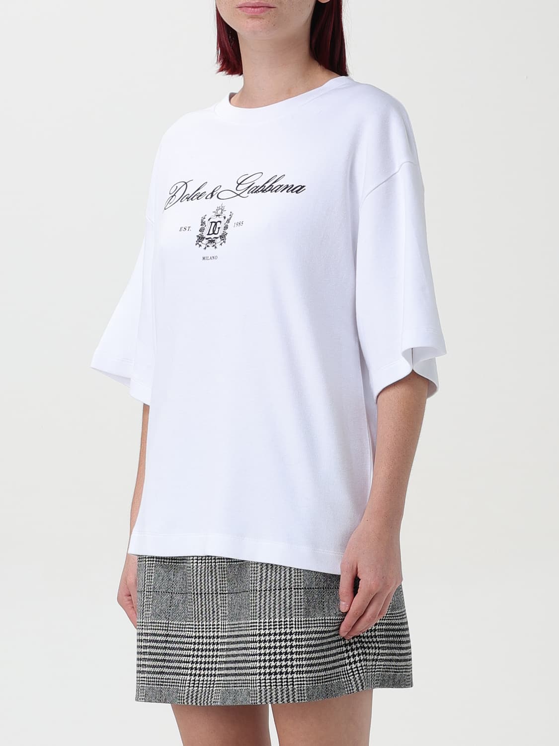 Dolce & Gabbana T-shirt woman - White | F8V12ZGDCNW | GIGLIO.COM