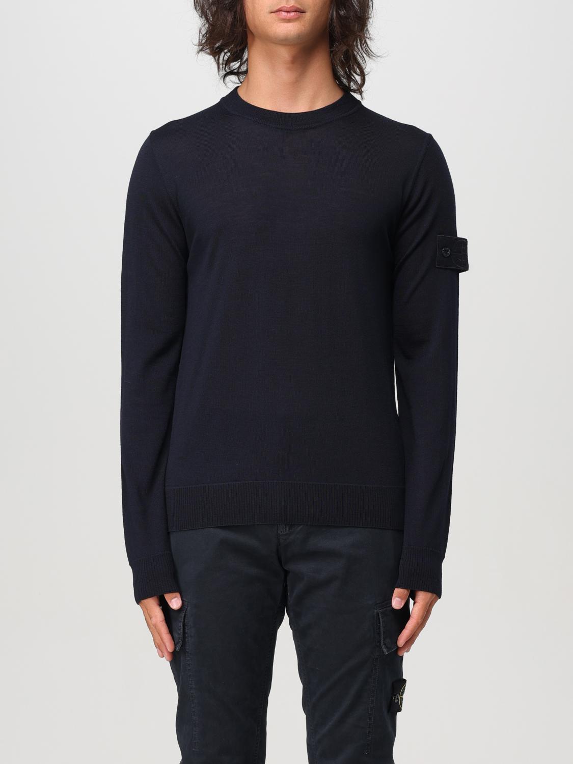 STONE ISLAND SWEATER: Sweater men Stone Island, Blue - Img 1