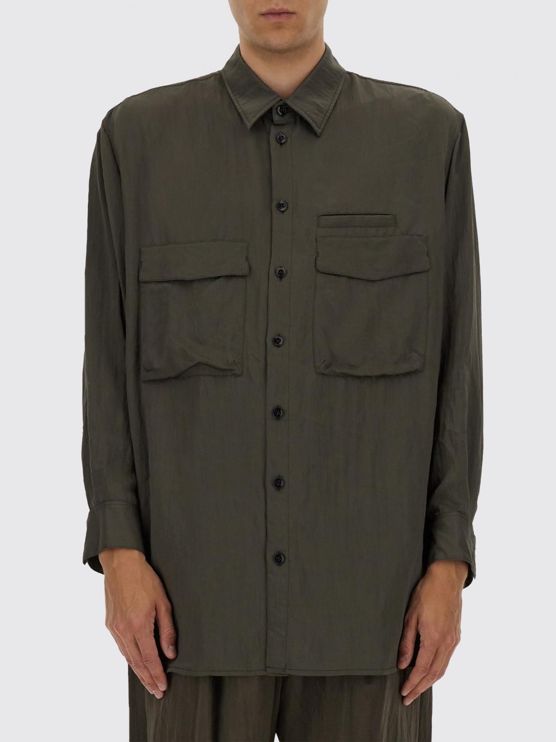 LEMAIRE CAMICIA: Camicia Lemaire in viscosa stretch , Marrone - Img 1