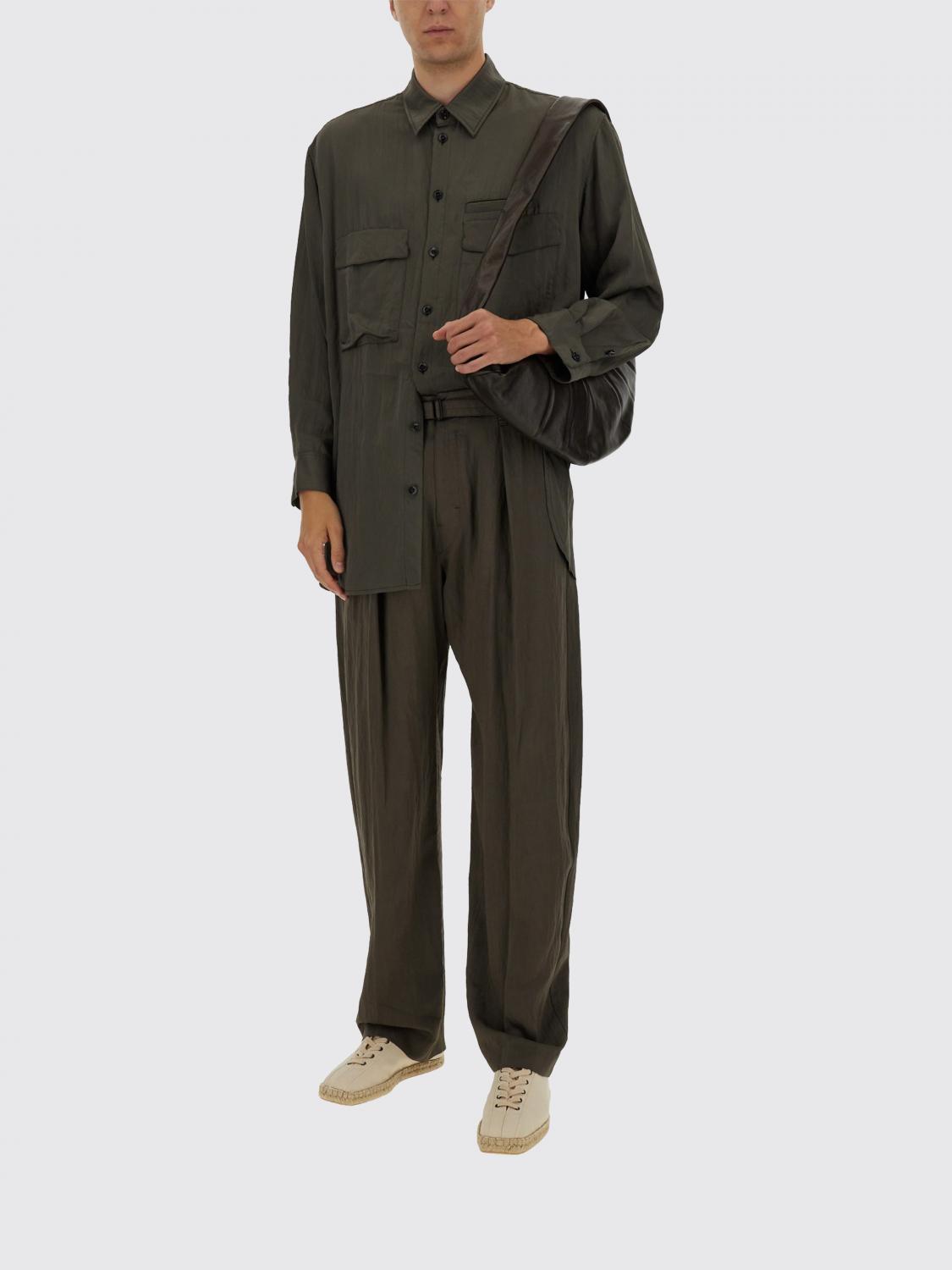 LEMAIRE CAMICIA: Camicia Lemaire in viscosa stretch , Marrone - Img 2