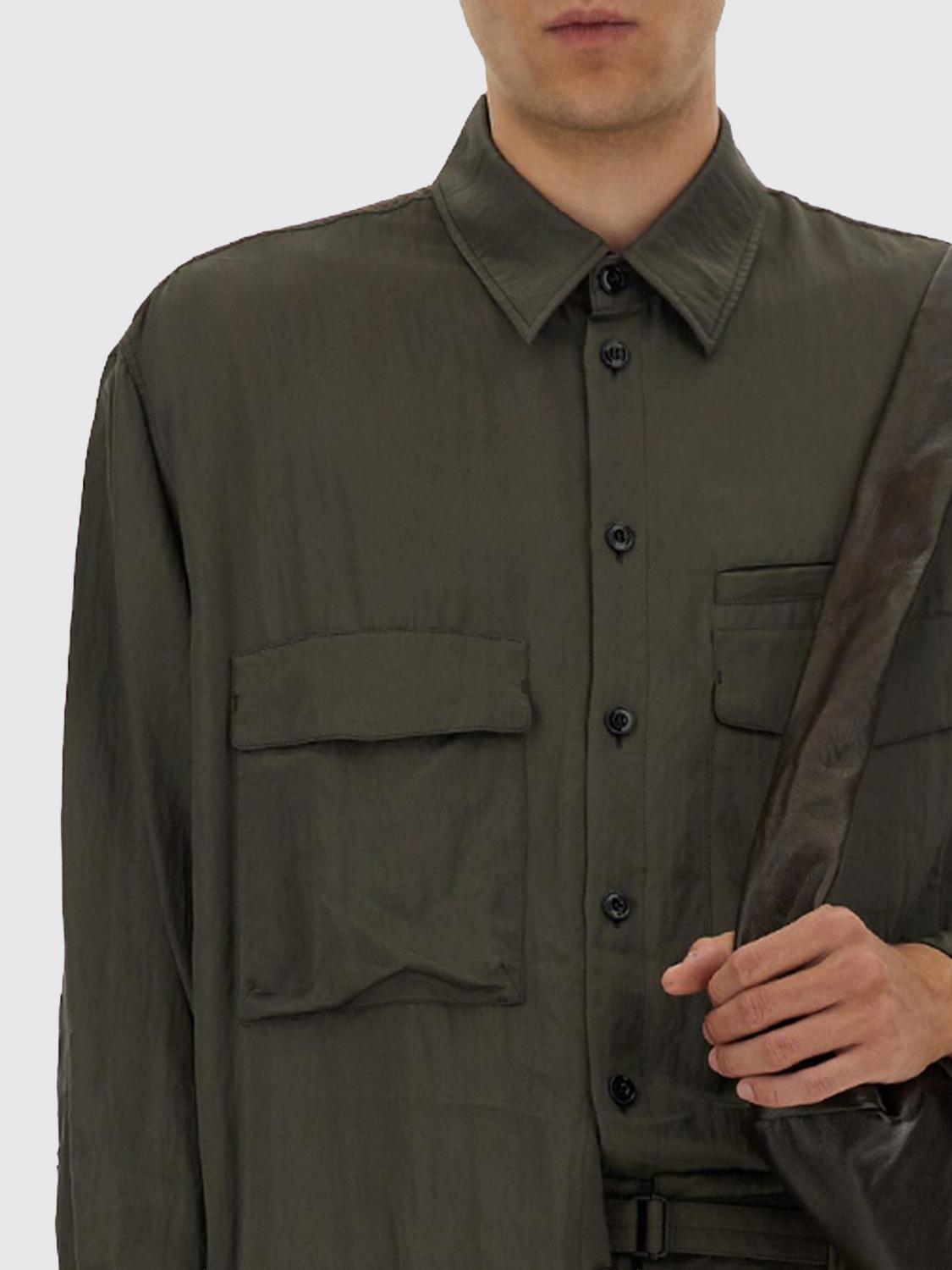 LEMAIRE CAMICIA: Camicia Lemaire in viscosa stretch , Marrone - Img 4