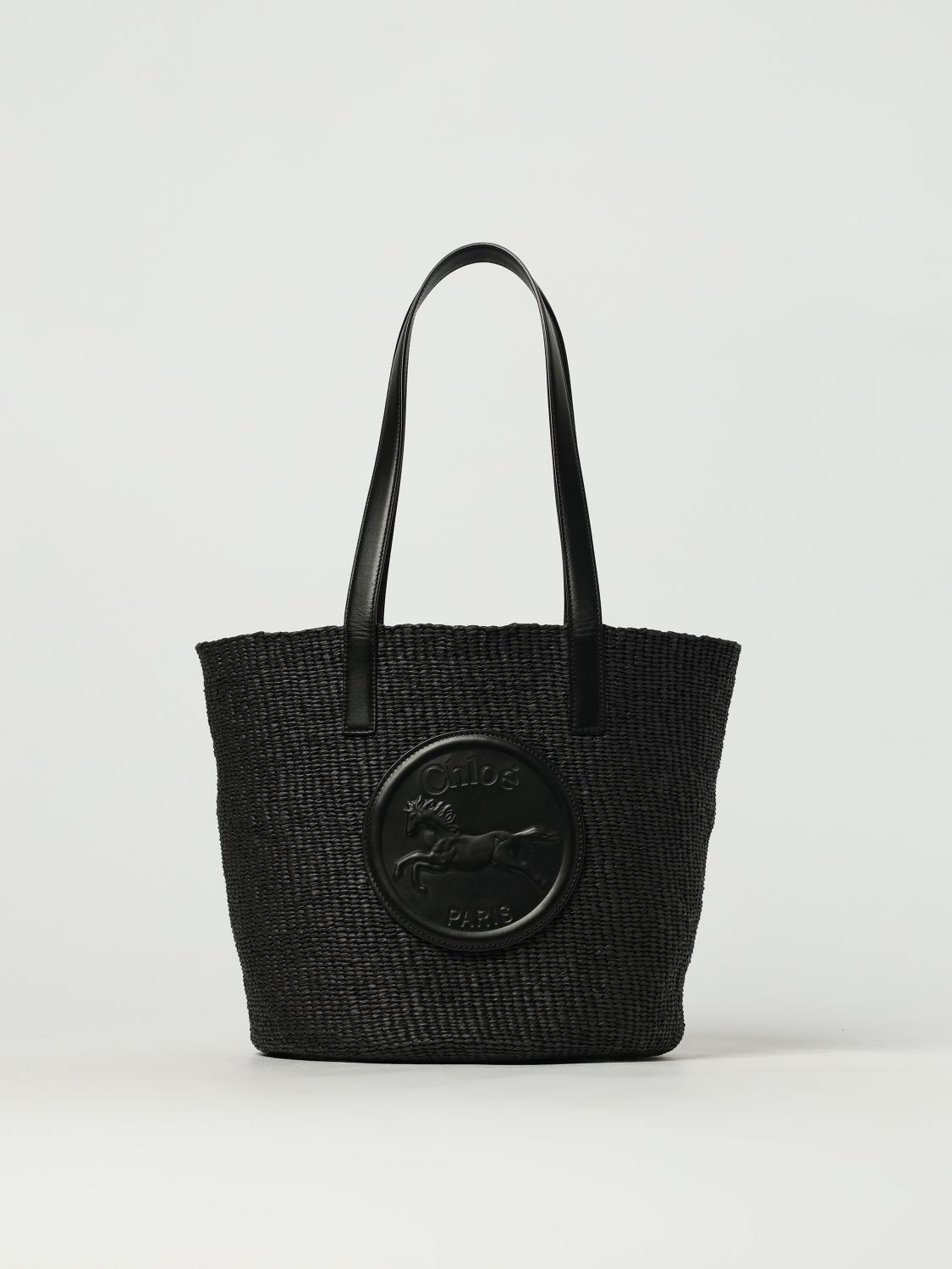 CHLOÉ BORSA A SPALLA: Borsa a spalla Horse Medal Chloé, Nero - Img 1