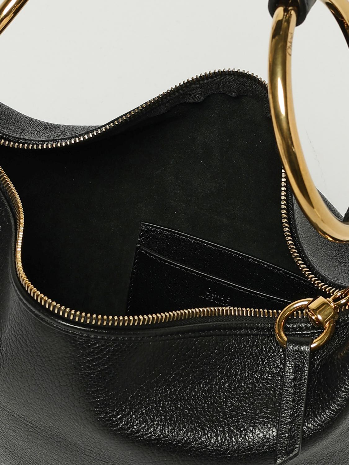 CHLOÉ SAC PORTÉ ÉPAULE: Sac porté main femme ChloÉ, Noir - Img 4
