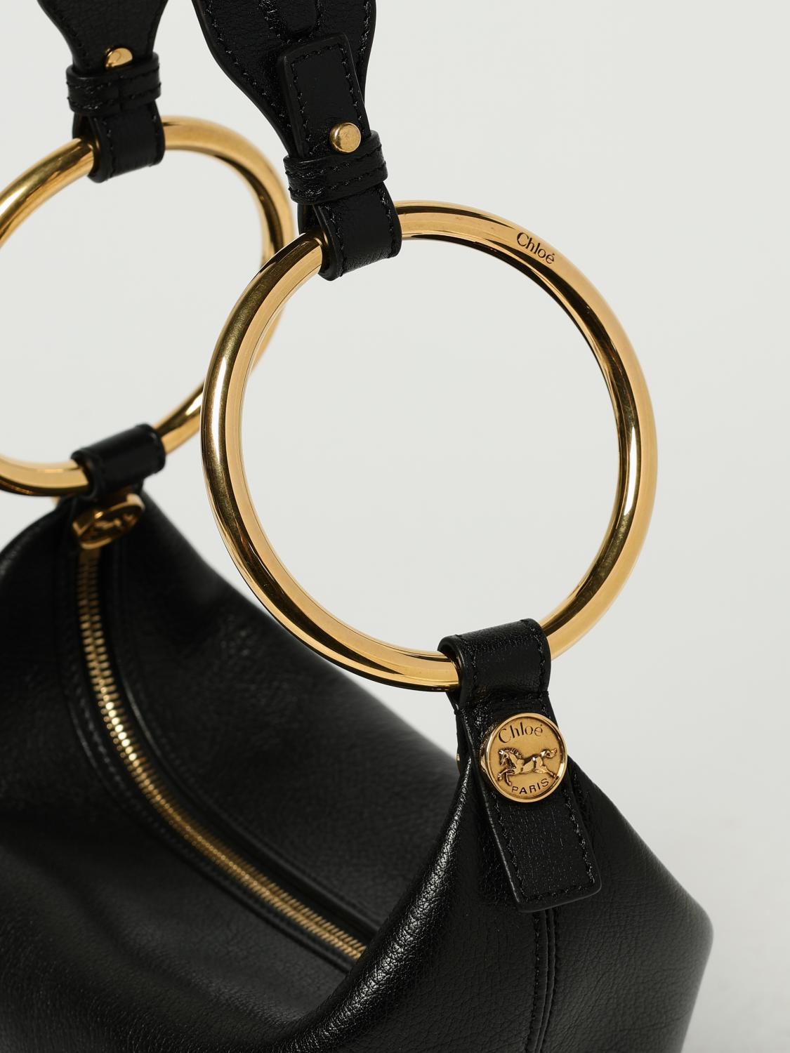 CHLOÉ SAC PORTÉ ÉPAULE: Sac porté main femme ChloÉ, Noir - Img 5