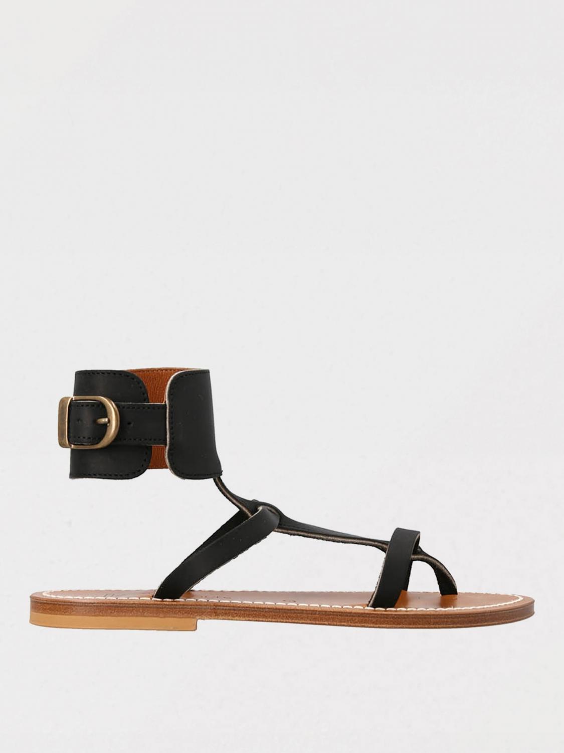 K. JACQUES FLAT SANDAL: Flat sandals woman K. Jacques, Black - Img 1
