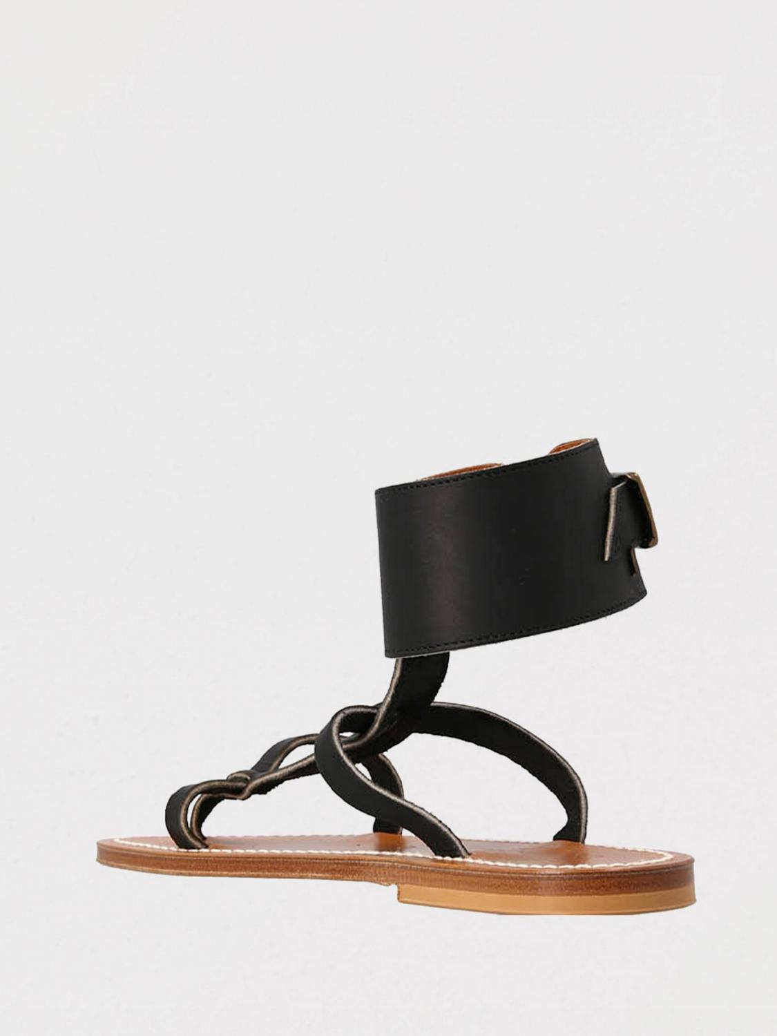 K. JACQUES FLAT SANDAL: Flat sandals woman K. Jacques, Black - Img 2