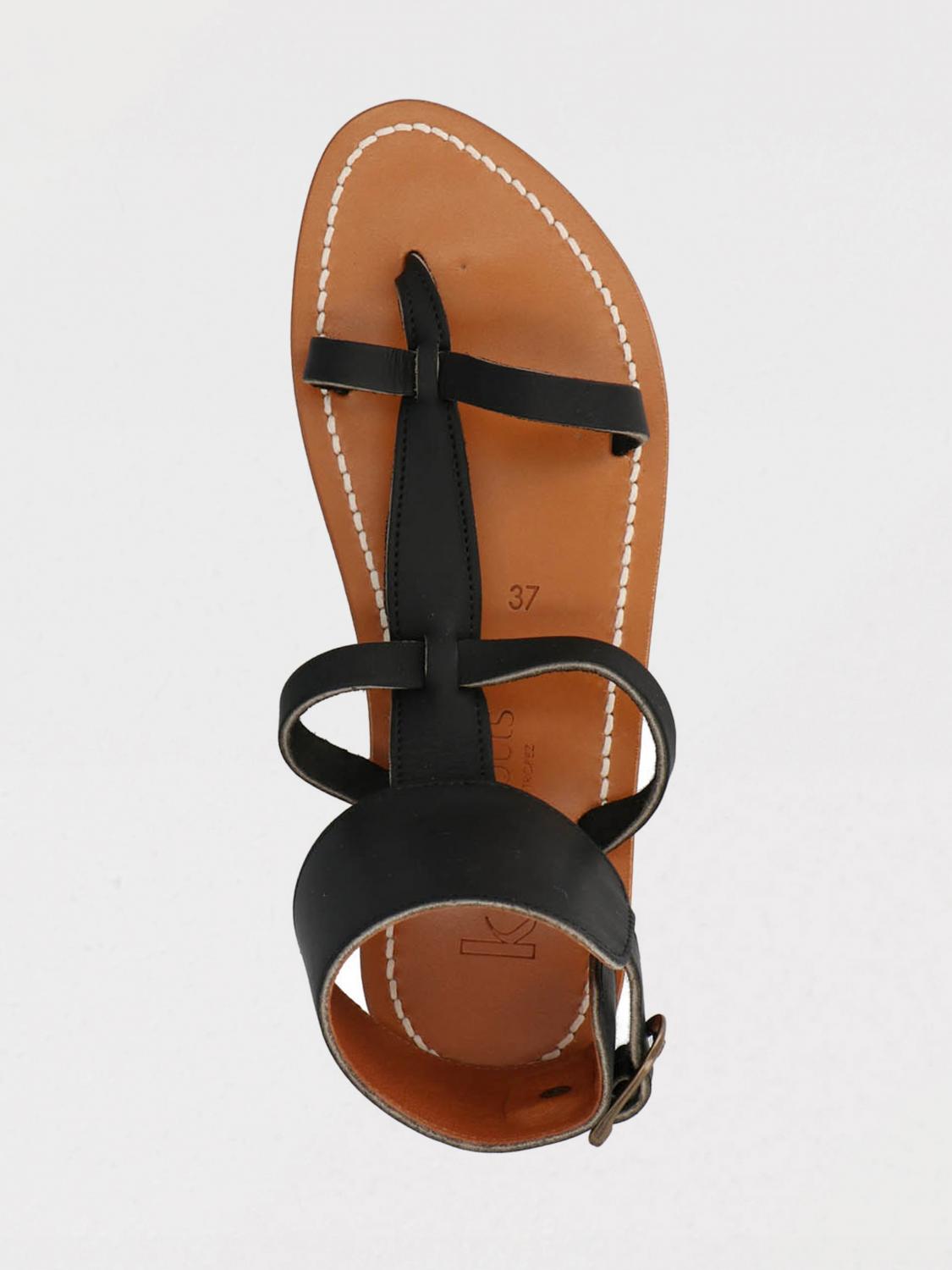 K. JACQUES FLAT SANDAL: Flat sandals woman K. Jacques, Black - Img 3