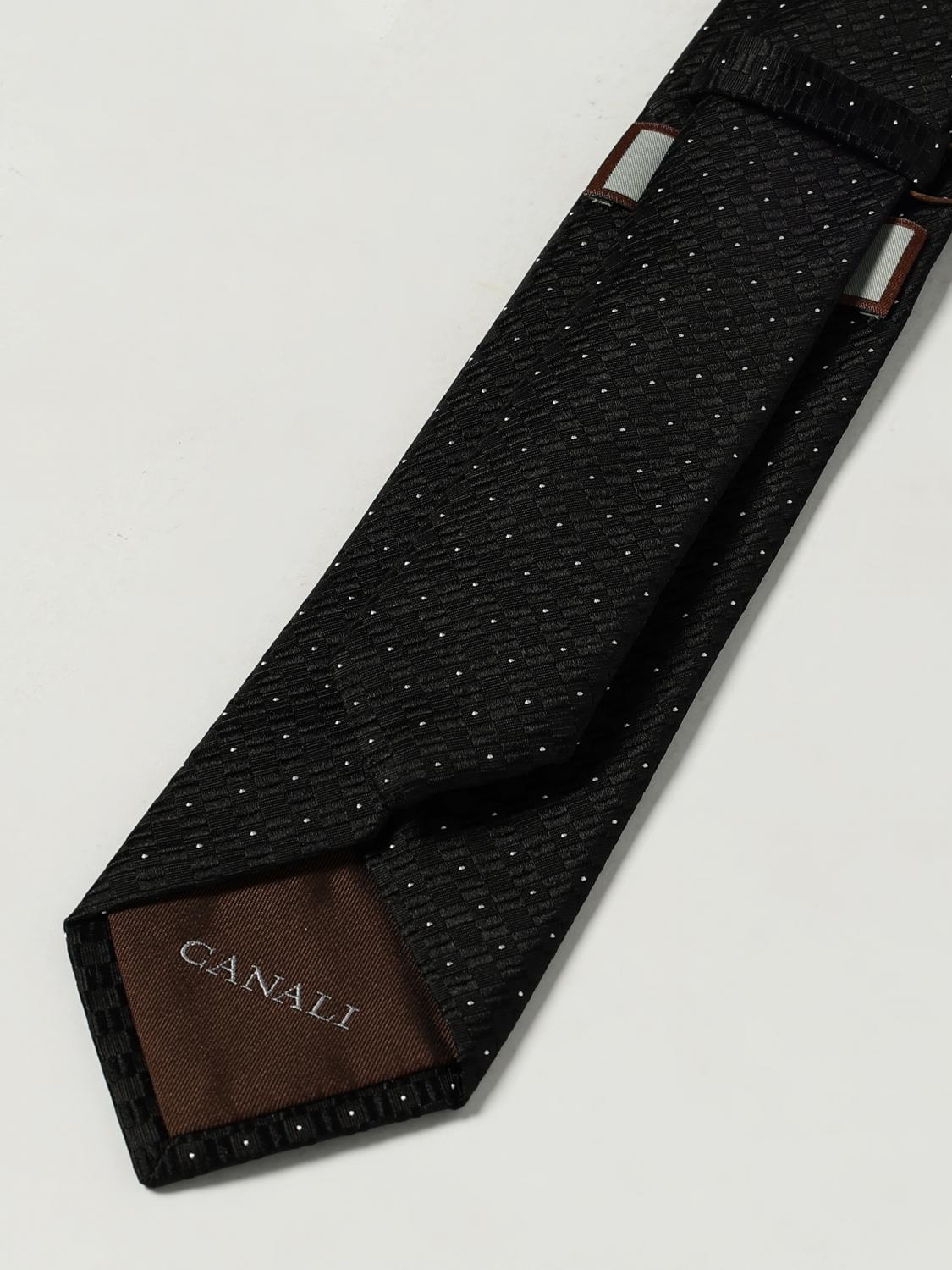 CANALI TIE: Tie men Canali, Black - Img 2