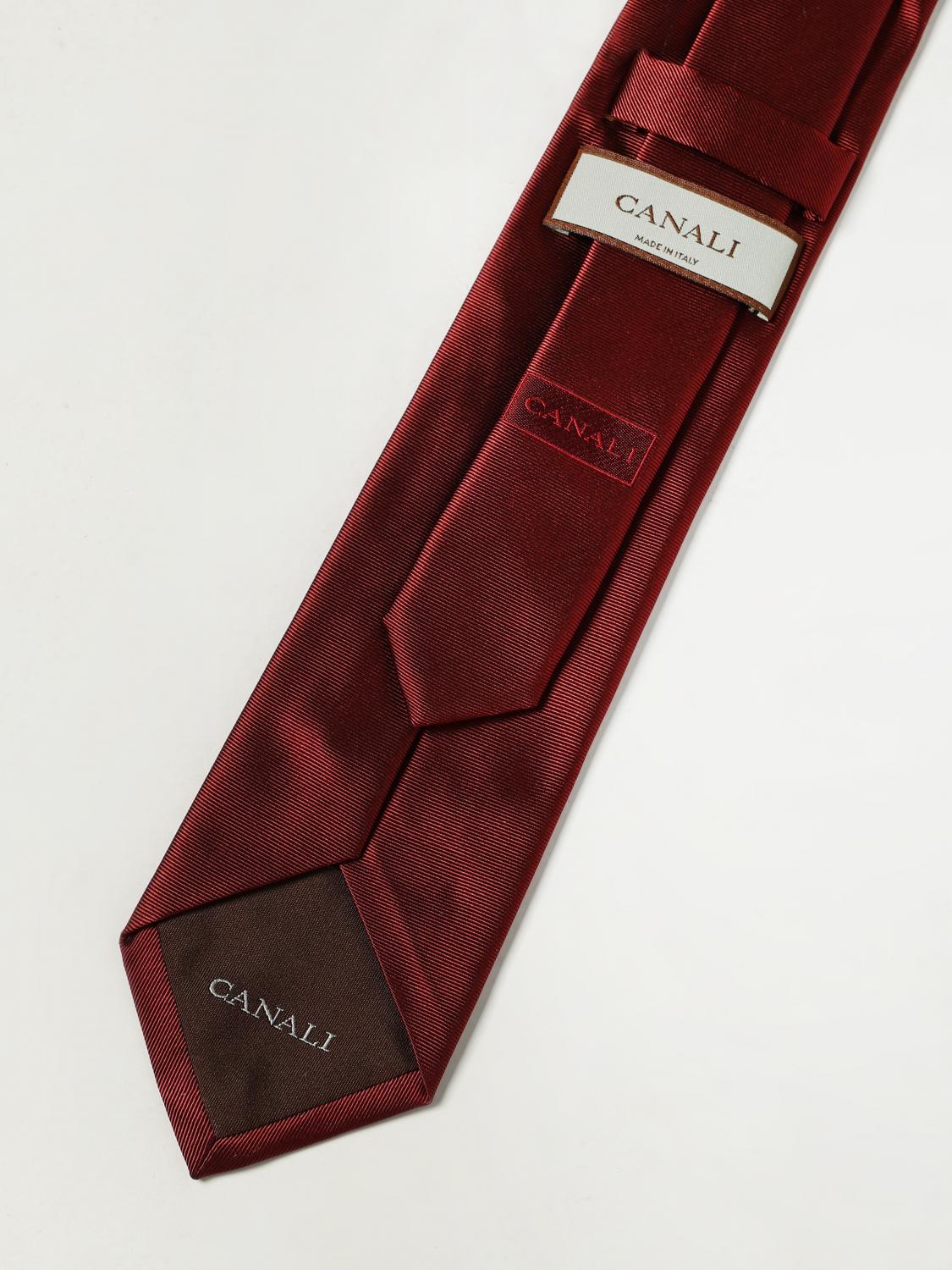 CANALI TIE: Tie men Canali, Burgundy - Img 2