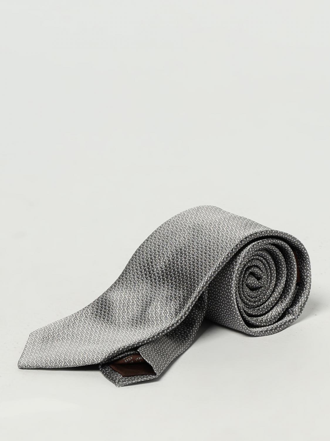 CANALI TIE: Tie men Canali, Silver - Img 1