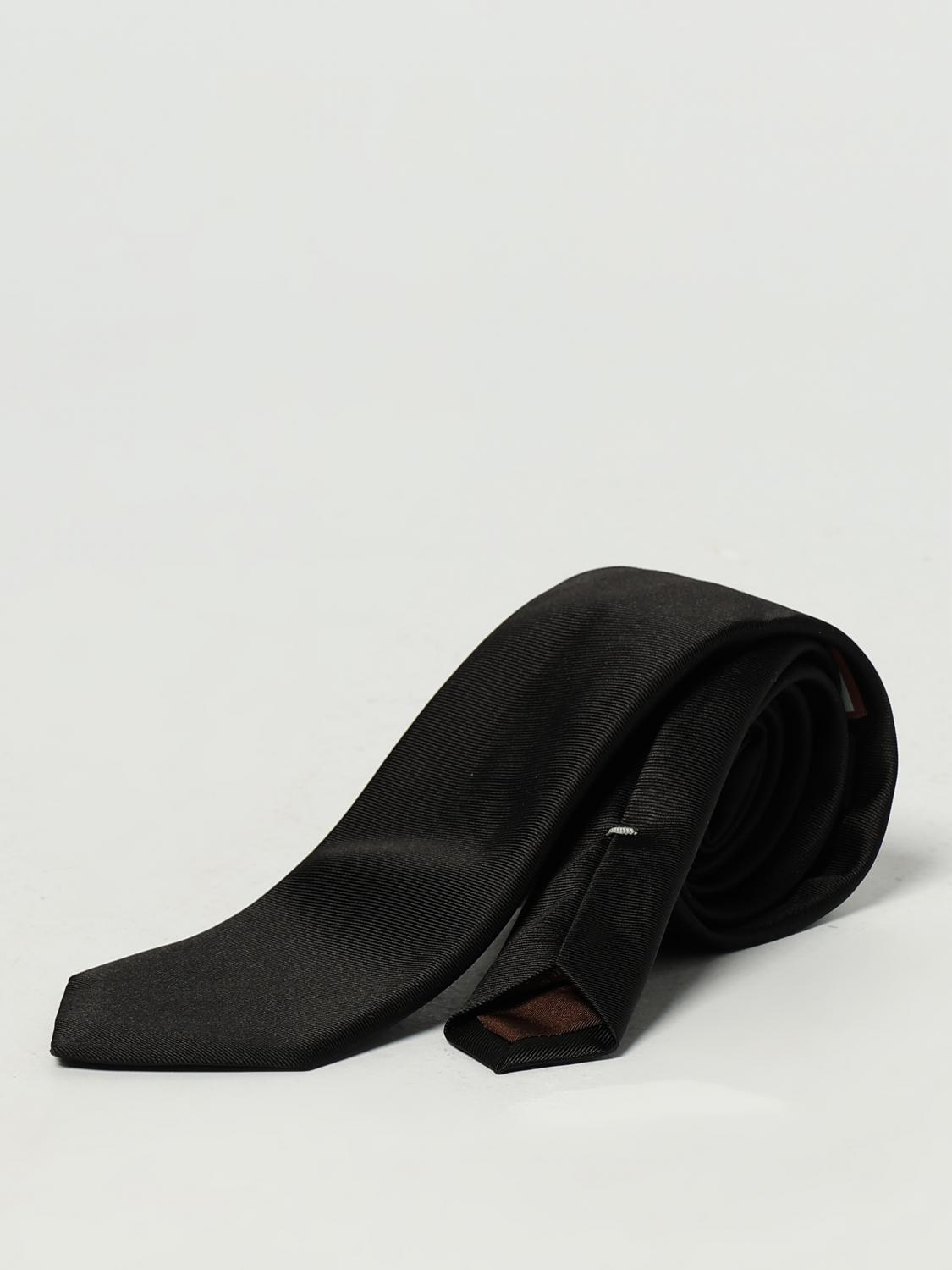 CANALI TIE: Tie men Canali, Black 1 - Img 1
