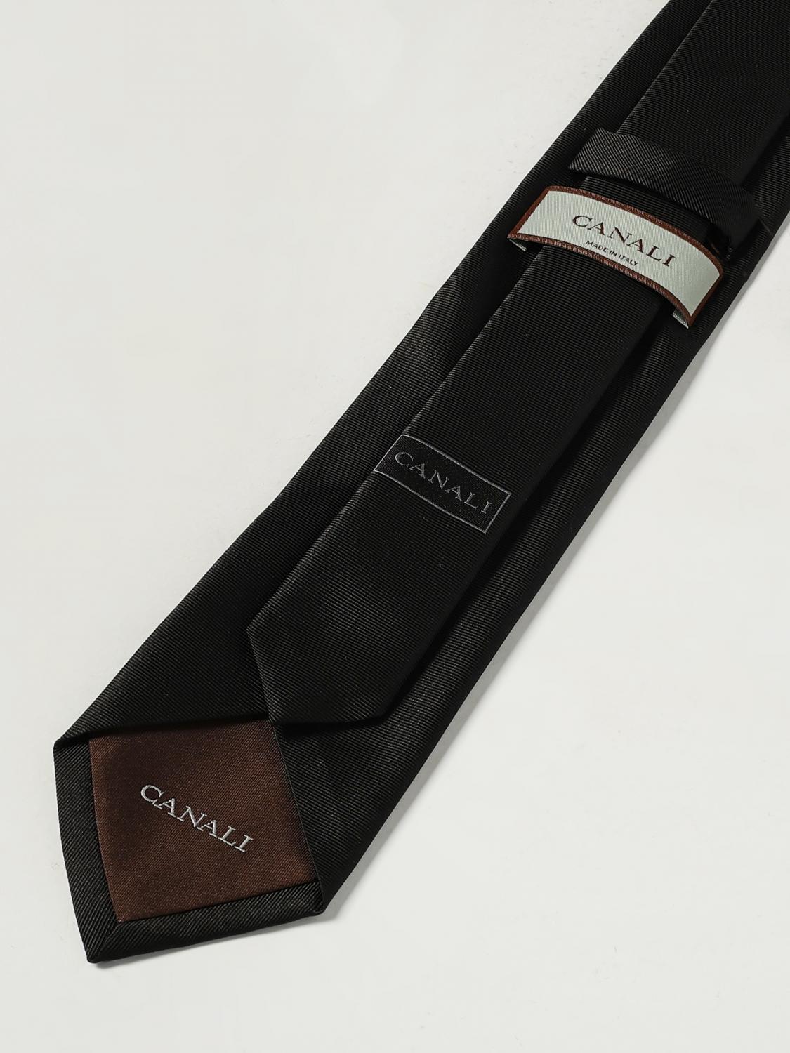 CANALI TIE: Tie men Canali, Black 1 - Img 2