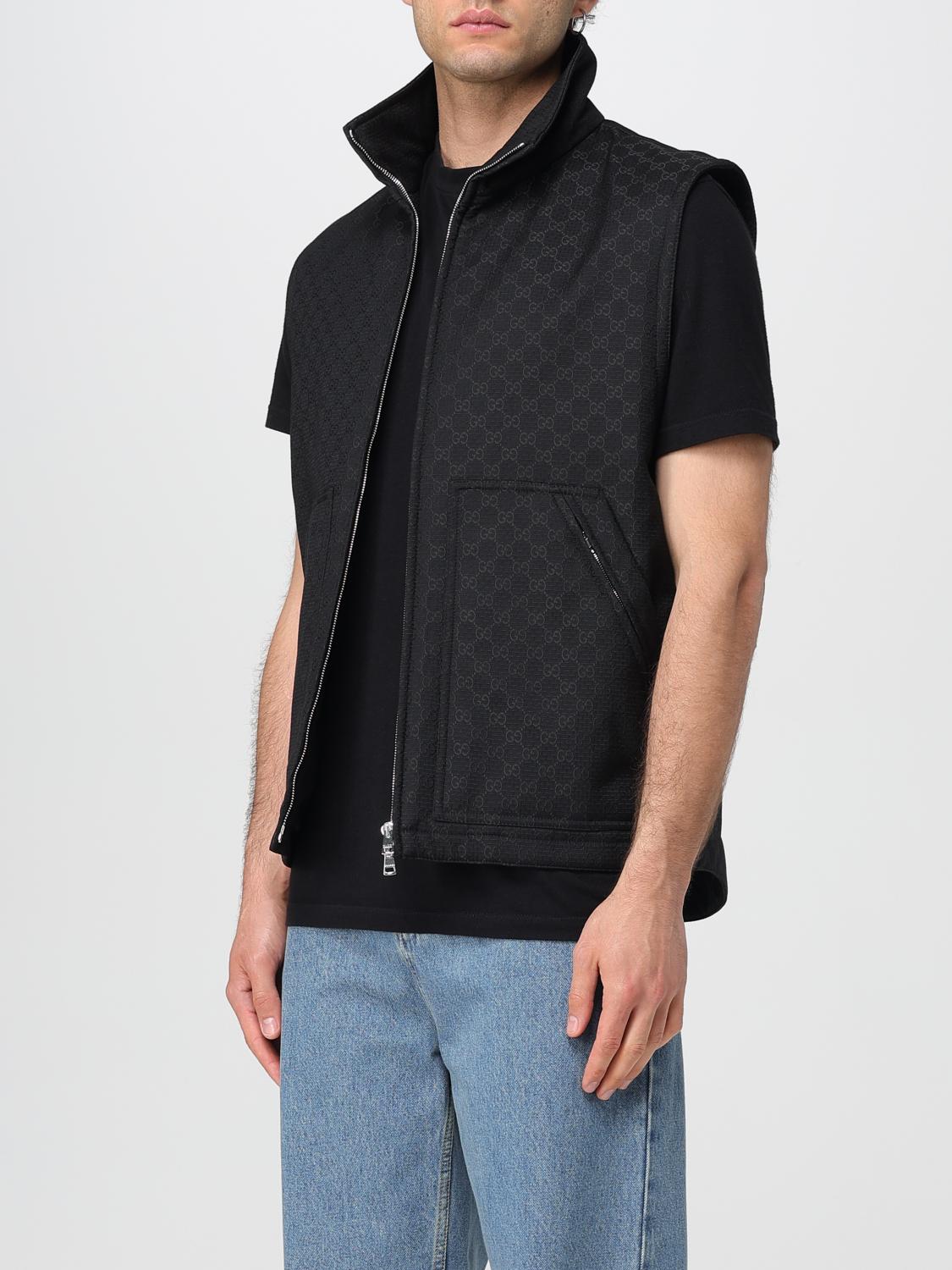 Gucci スーツベスト メンズ - ブラック | 819626ZAR4V | GIGLIO.COM