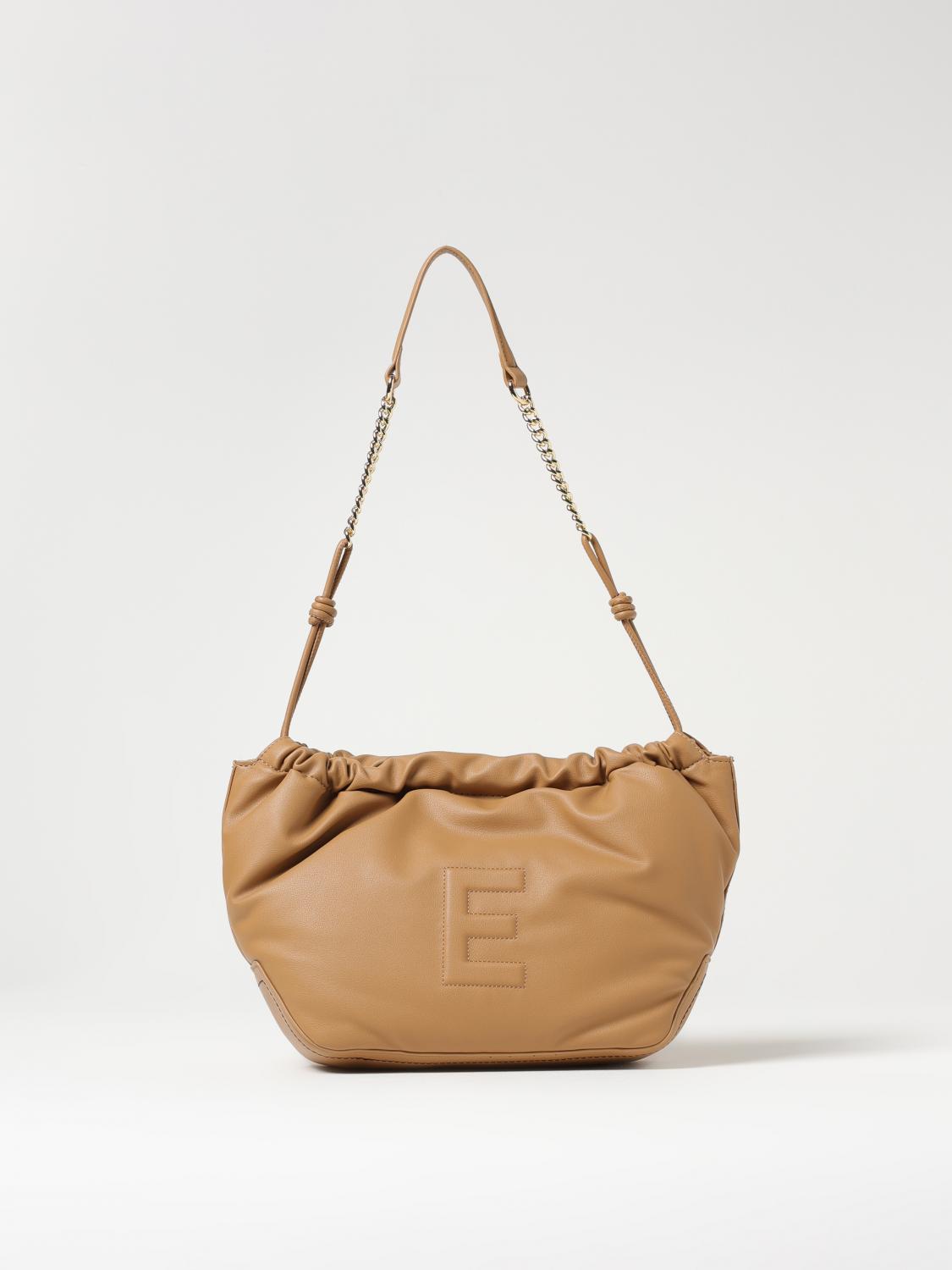 ERMANNO SCERVINO BORSA A TRACOLLA: Borsa Ermanno Scervino in pelle sintetica , Cammello - Img 1