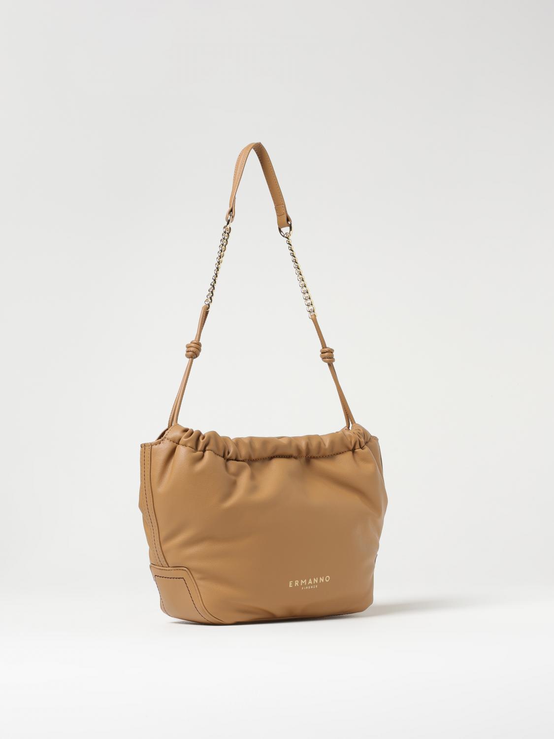 ERMANNO SCERVINO BORSA A TRACOLLA: Borsa Ermanno Scervino in pelle sintetica , Cammello - Img 2