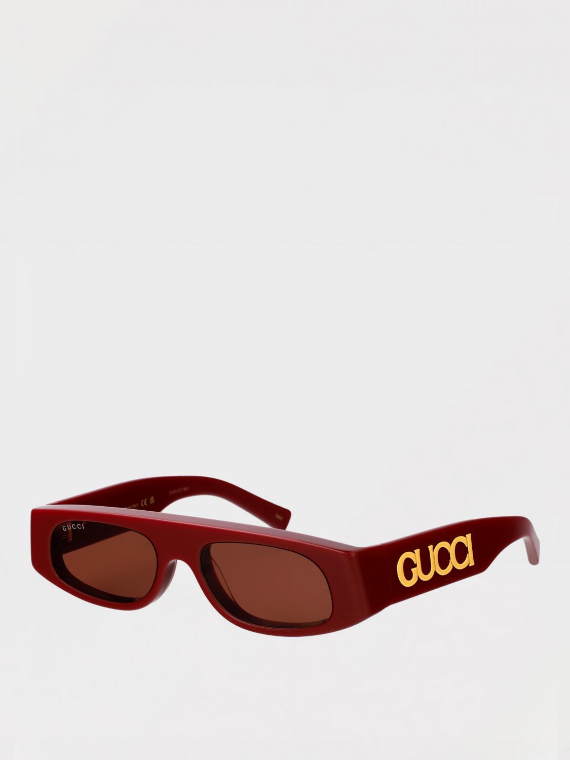 GUCCI SONNENBRILLE: Sonnenbrillen damen Gucci, Burgunderrot - Img 1