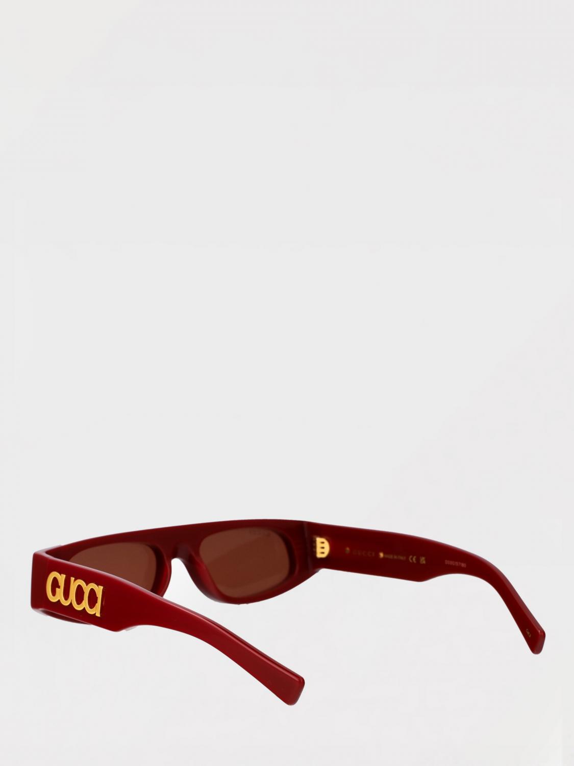 GUCCI SONNENBRILLE: Sonnenbrillen damen Gucci, Burgunderrot - Img 3