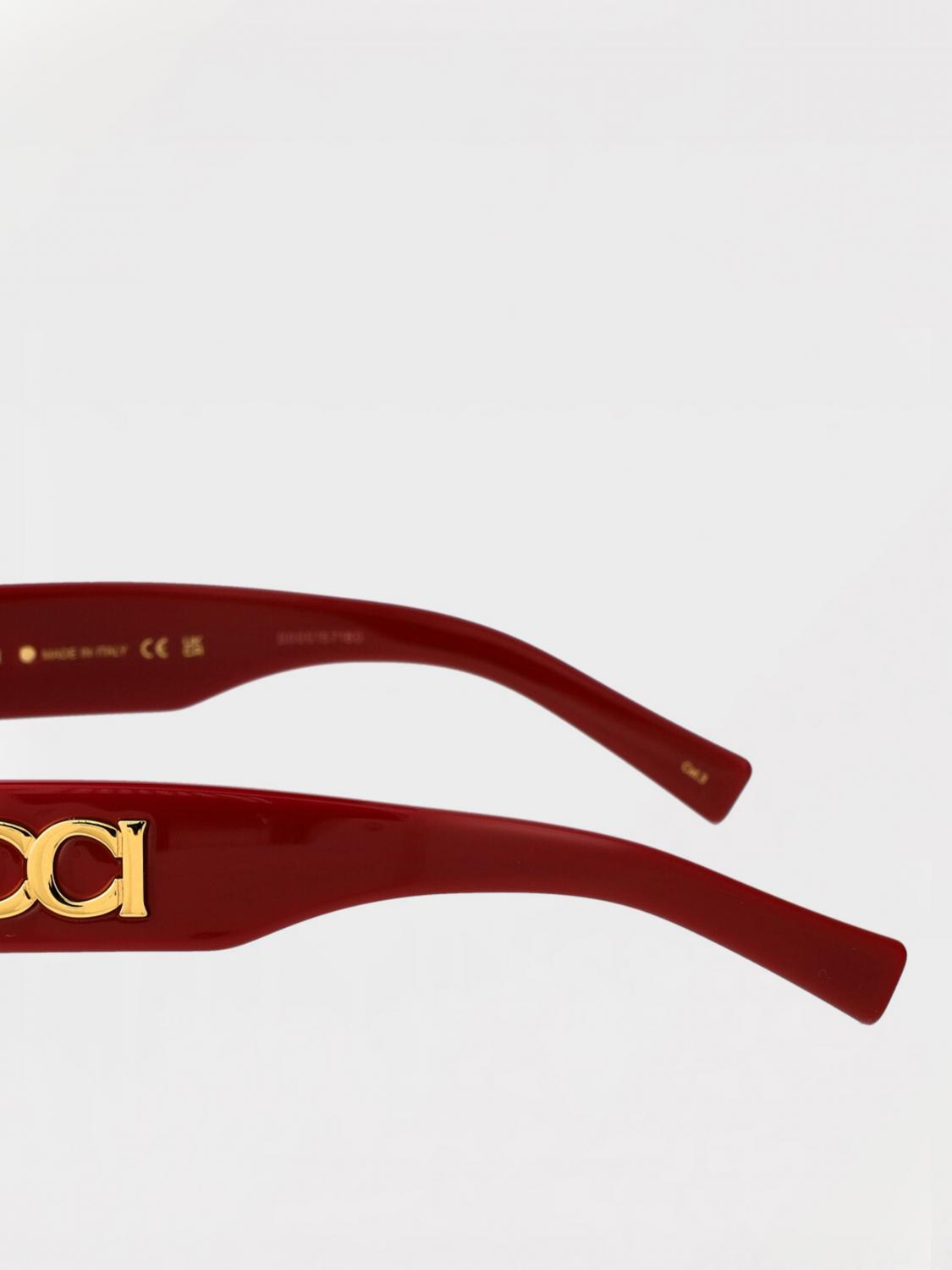 GUCCI SONNENBRILLE: Sonnenbrillen damen Gucci, Burgunderrot - Img 4