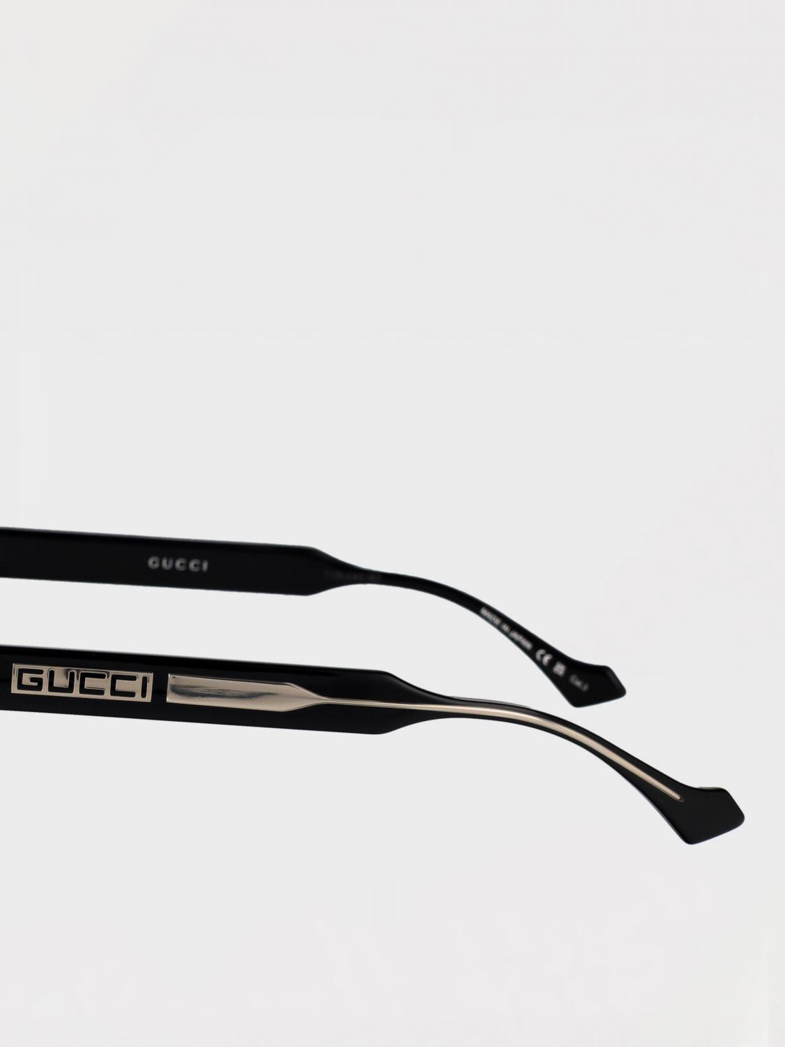 GUCCI SUNGLASSES: Sunglasses men Gucci, Black - Img 4