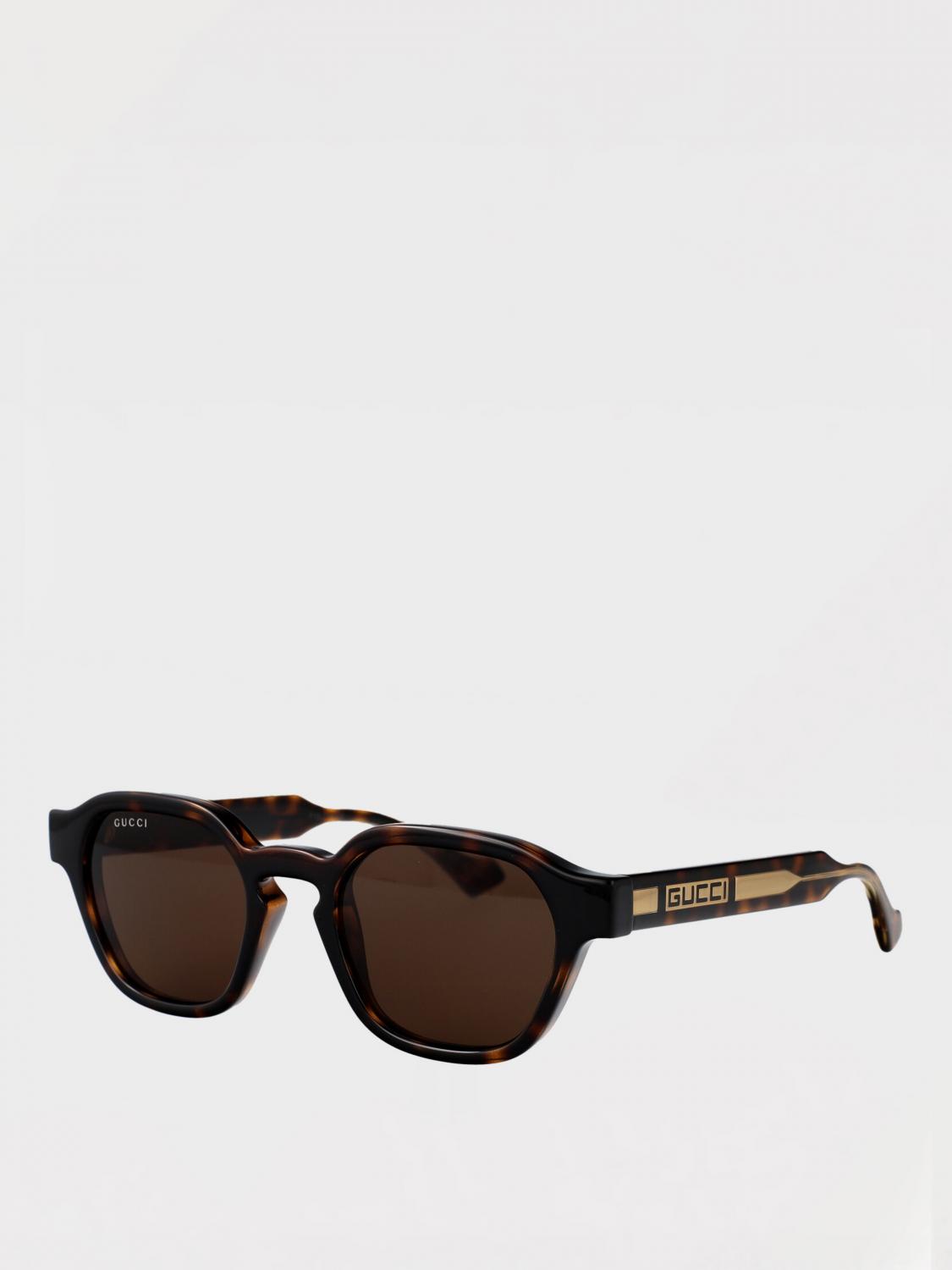 GUCCI OCCHIALI DA SOLE: Occhiali da sole GG1730S Gucci in acetato , Marrone - Img 1