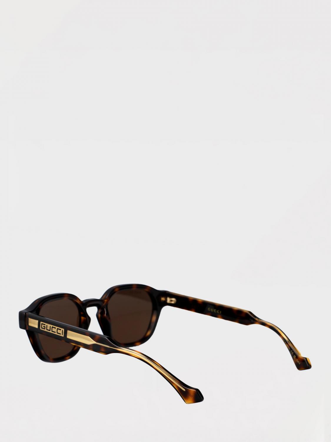 GUCCI OCCHIALI DA SOLE: Occhiali da sole GG1730S Gucci in acetato , Marrone - Img 3