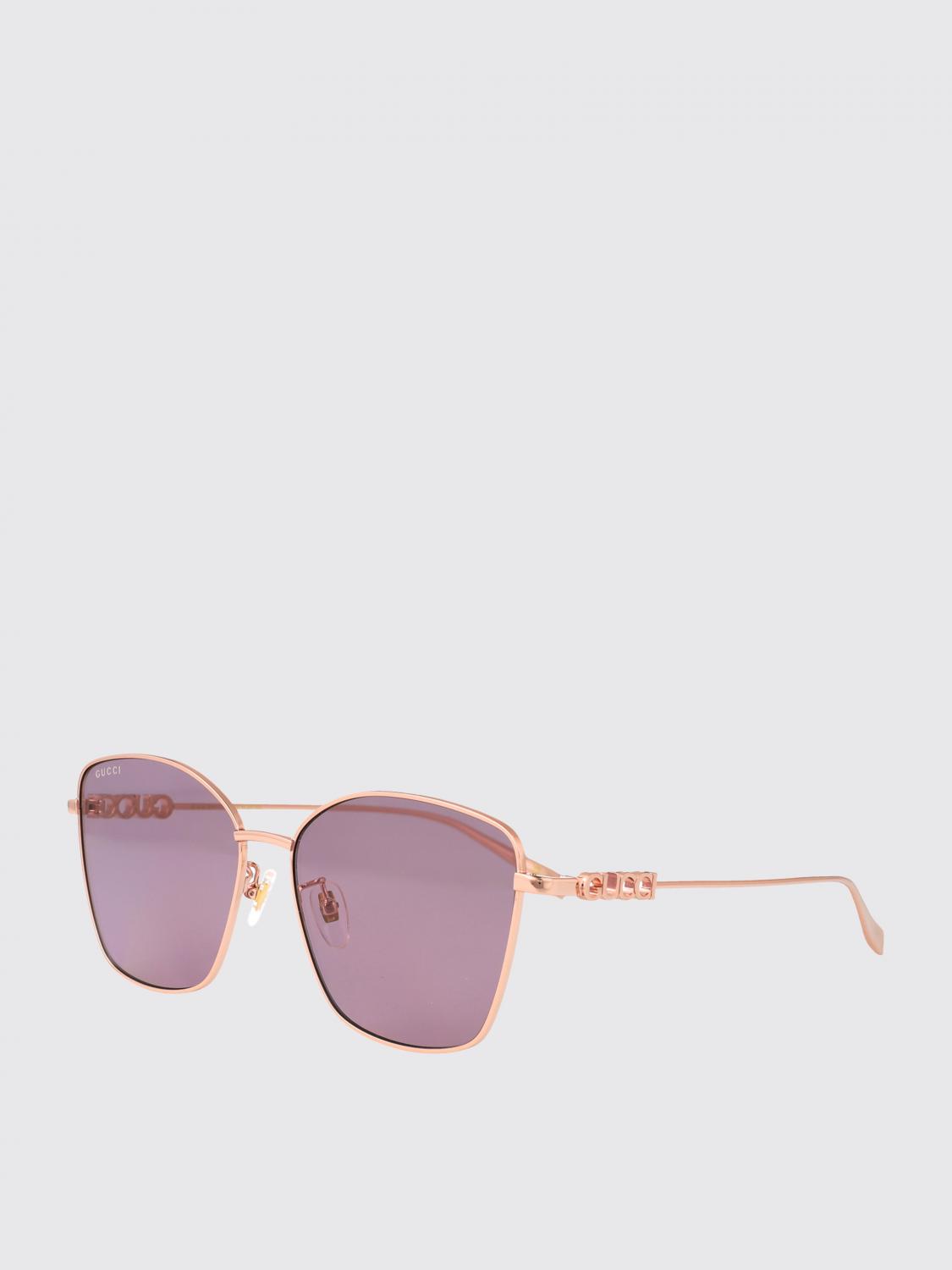 GUCCI OCCHIALI DA SOLE: Occhiali da sole GG1805SA Gucci in metallo , Viola - Img 1