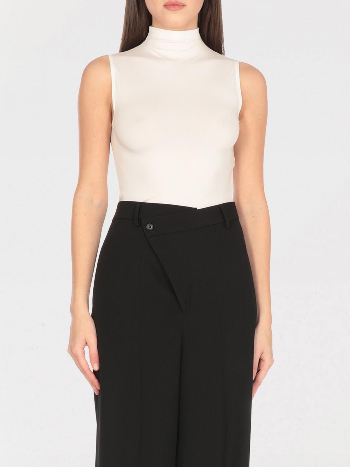 WOLFORD TOP: Body a dolcevita in modal Wolford, Bianco - Img 1