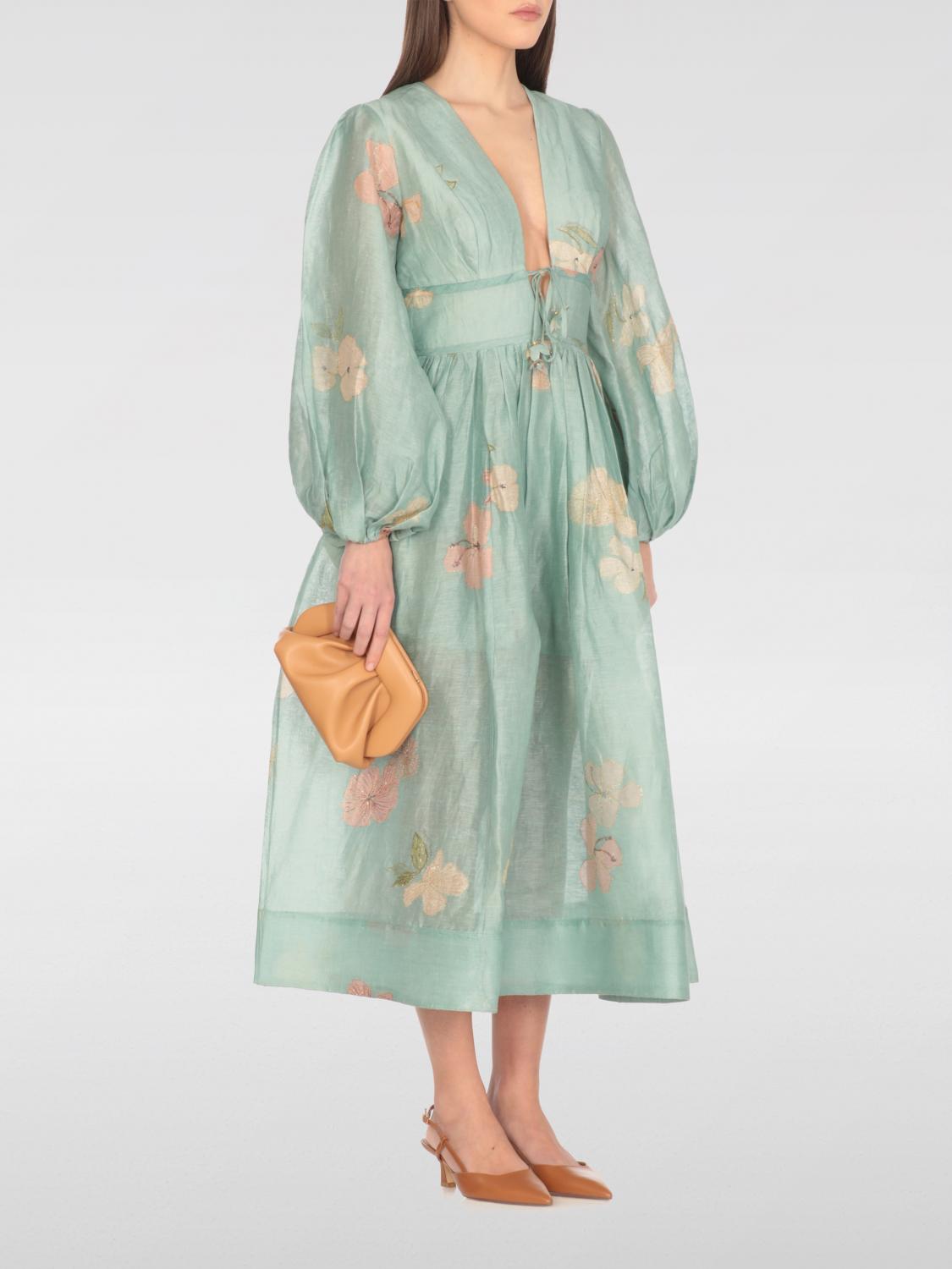 zimmermann blue green dress woman - Sky Style::Long Dress