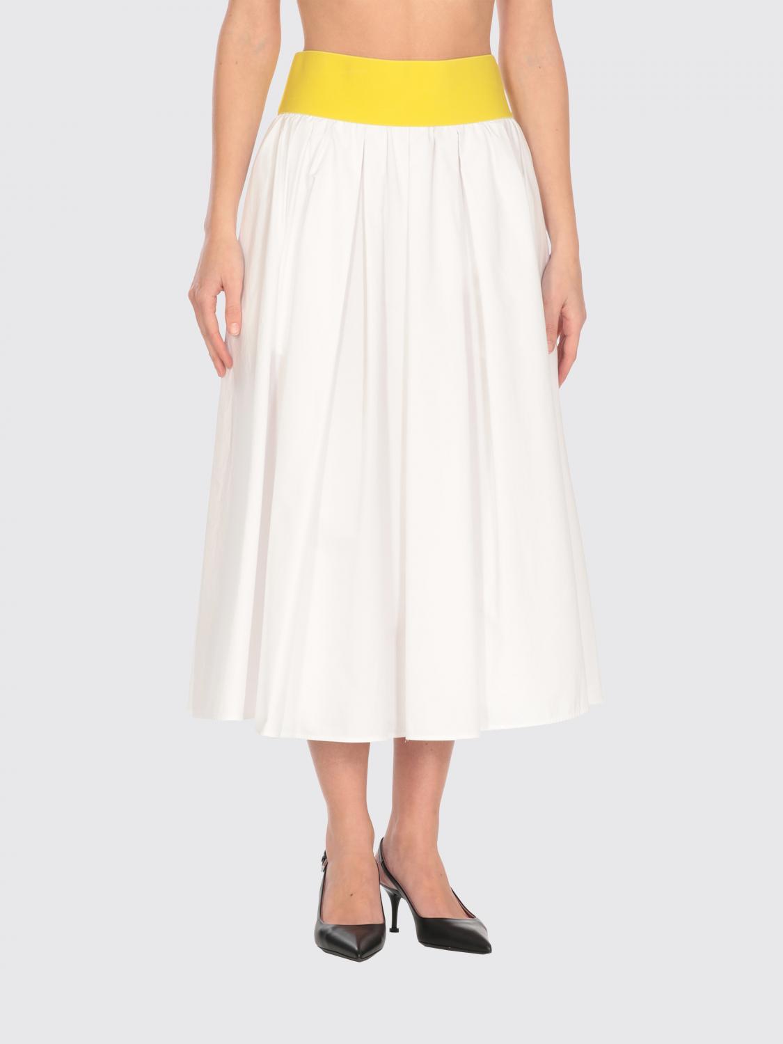 MSGM GONNA: Gonna in cotone MSGM, Bianco - Img 1