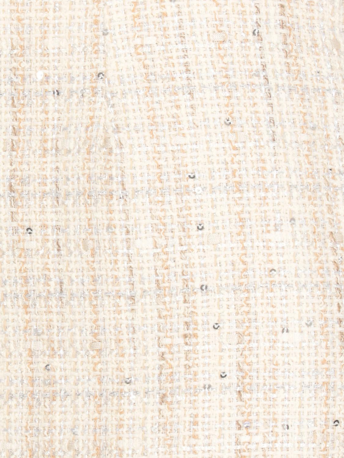 TAGLIATORE GONNA: Gonna in bouclé Tagliatore con paillettes, Avorio - Img 3