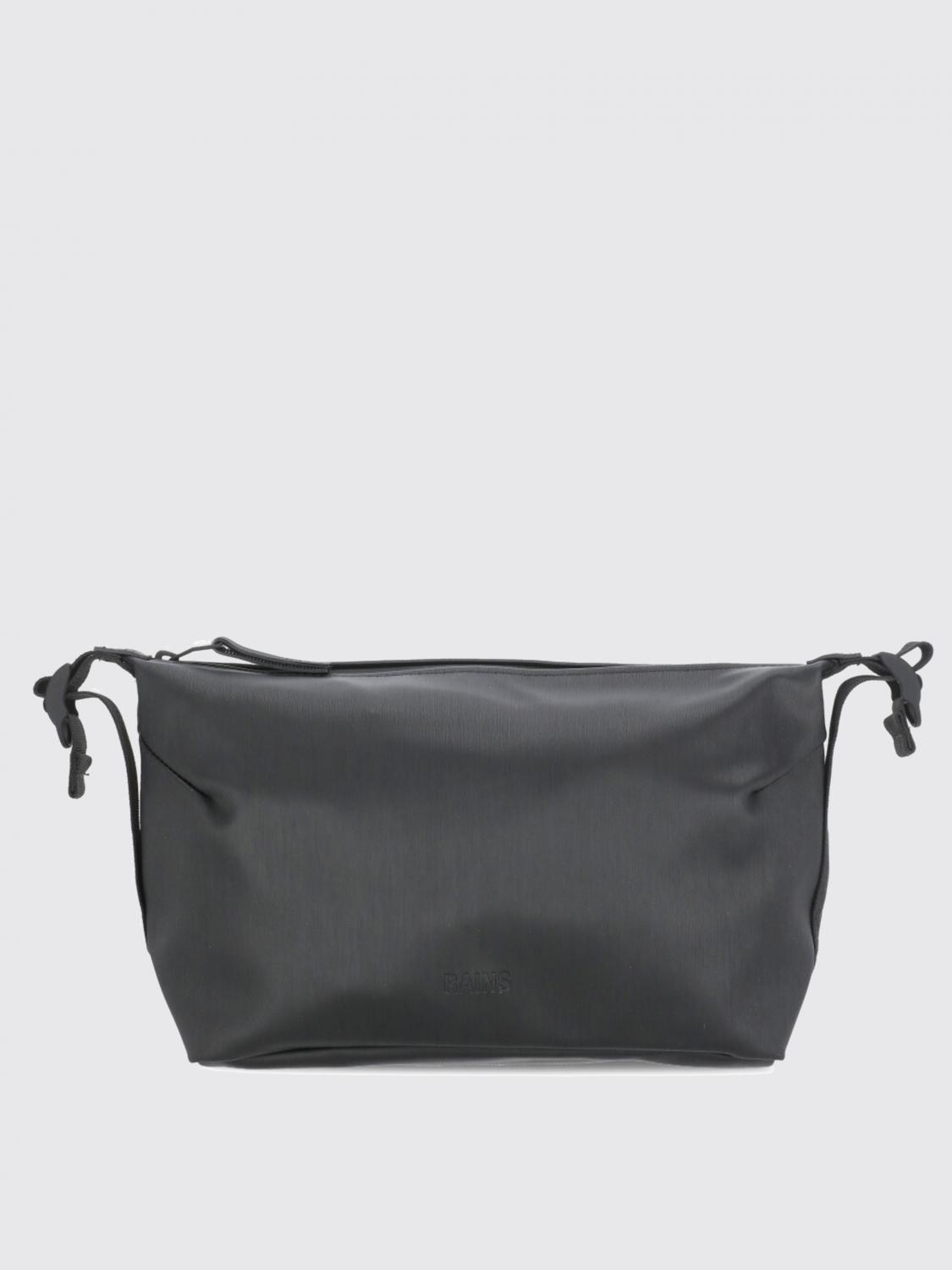 RAINS PORTADOCUMENTI: Pochette Hilo Wash Bag Rains, Nero - Img 1