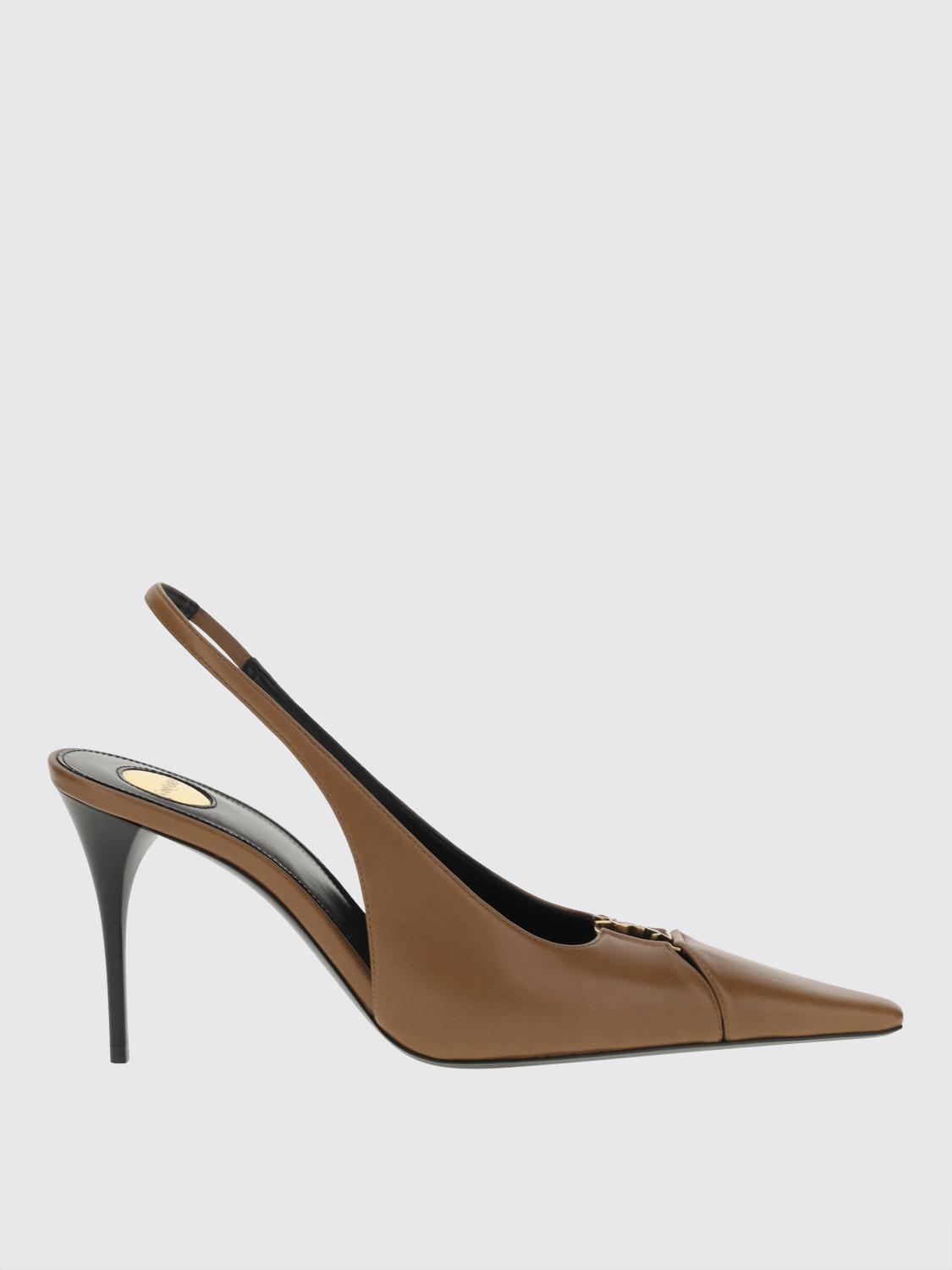 SAINT LAURENT PUMPS: Babylone Breteuil Lederpumps Saint Laurent, Braun - Img 1
