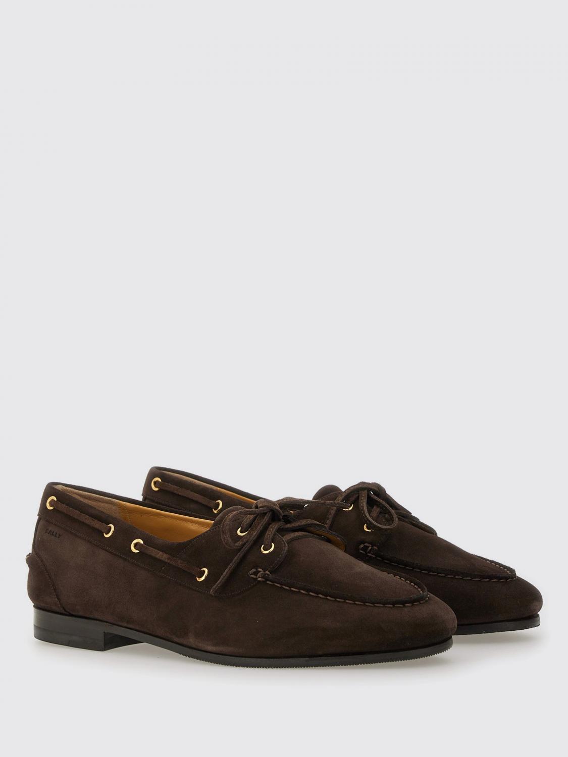 BALLY MOCASSINI: Mocassino Bally in camoscio , Marrone - Img 2