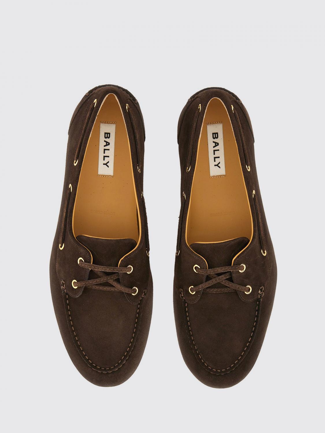 BALLY MOCASSINI: Mocassino Bally in camoscio , Marrone - Img 4