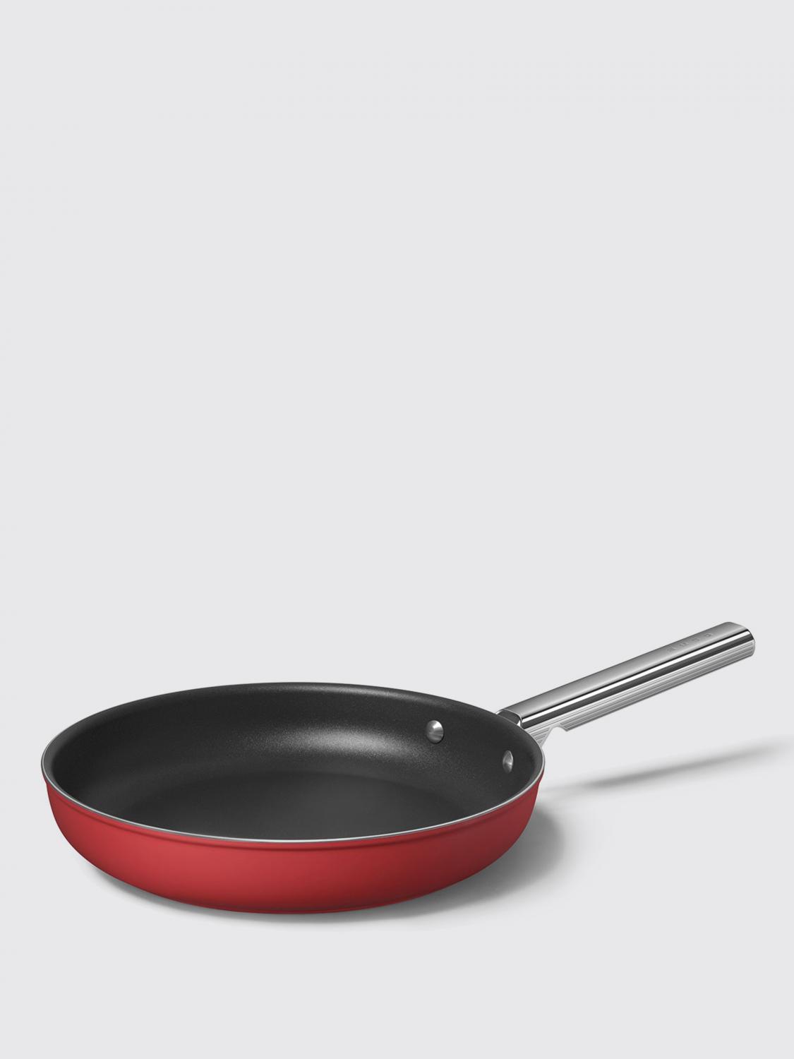 SMEG ACCESSORI DA CUCINA: Padella Smeg in alluminio antiaderente , Rosso - Img 2