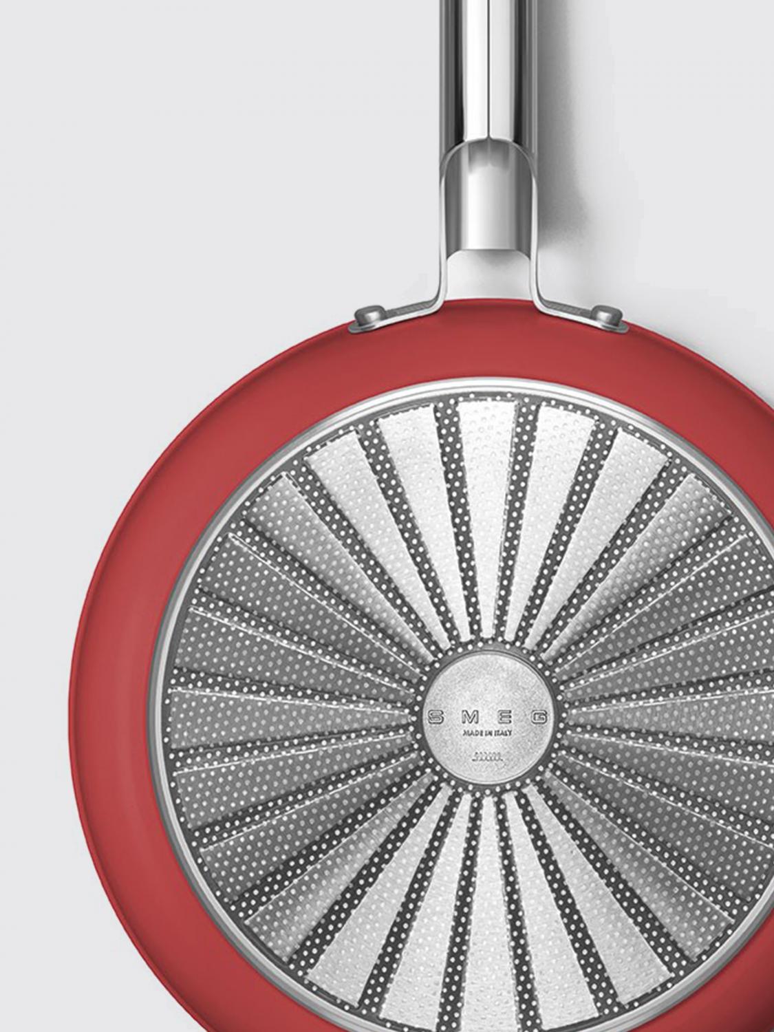 SMEG ACCESSORI DA CUCINA: Padella Smeg in alluminio antiaderente , Rosso - Img 3