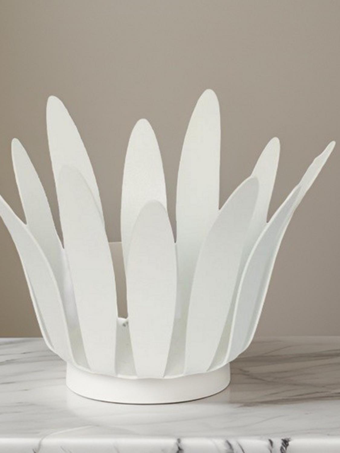 ARTI E MESTIERI CONTENITORI E CESTE: Cestino Arti E Mestieri in metallo , Bianco - Img 2