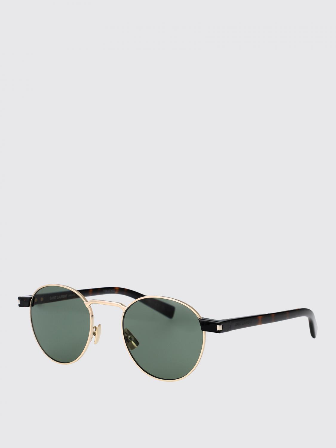 SAINT LAURENT 선글라스: Saint Laurent SL 707 메탈 및 아세테이트 선글라스, 골드 - Img 1