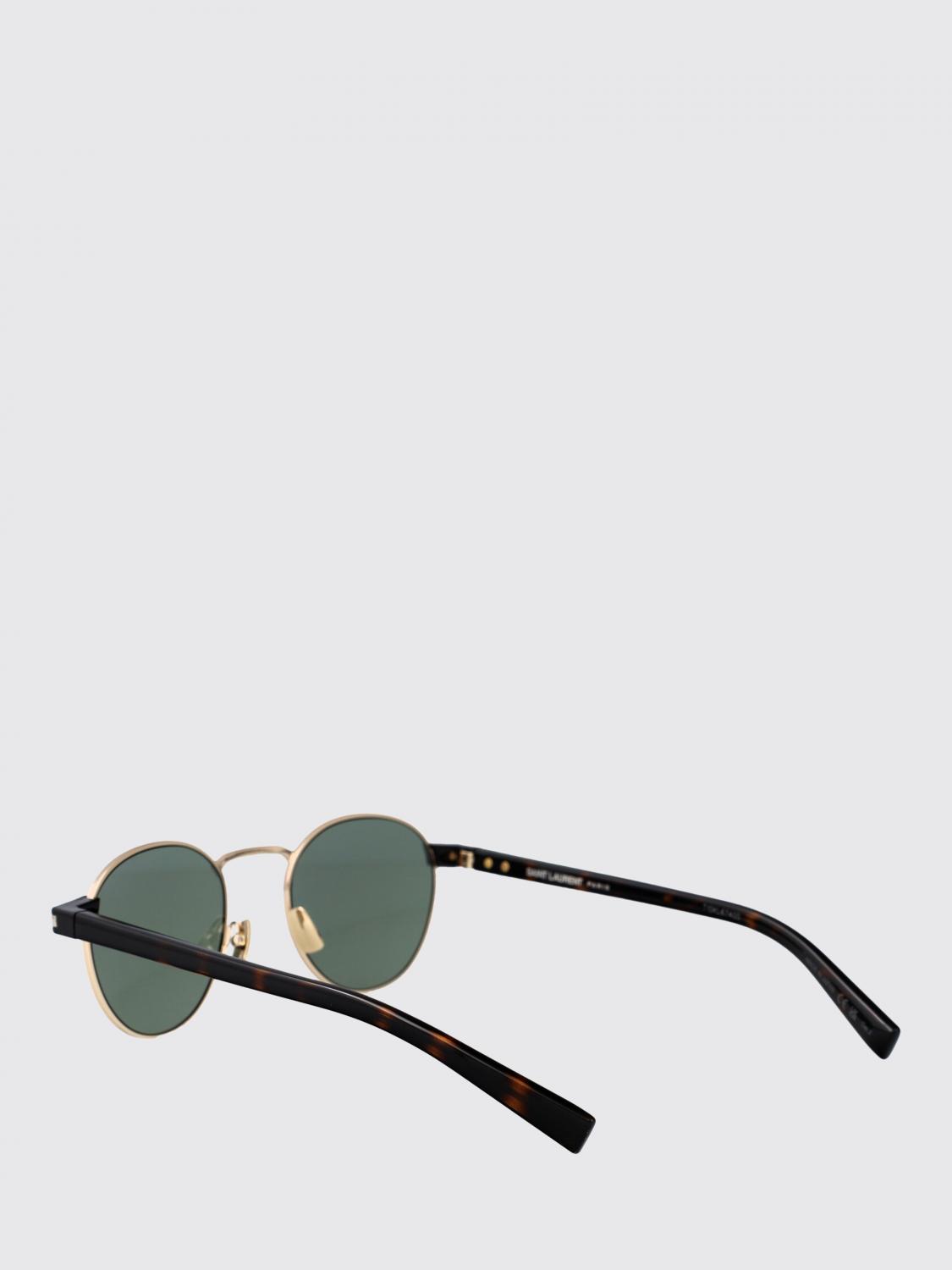SAINT LAURENT 선글라스: Saint Laurent SL 707 메탈 및 아세테이트 선글라스, 골드 - Img 3
