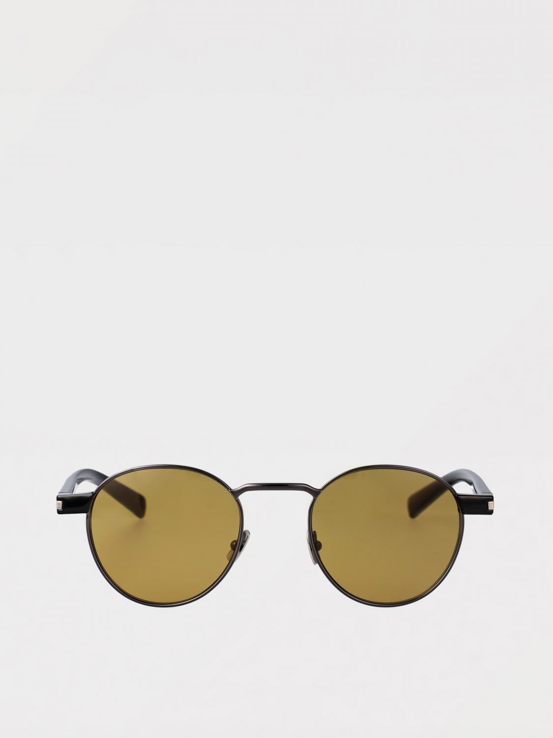 SAINT LAURENT SUNGLASSES: Metal and Acetate Sunglasses SL 707 Saint Laurent, Silver - Img 2