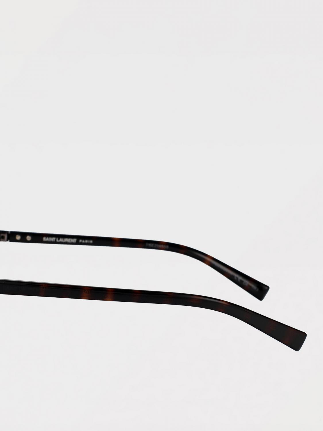 SAINT LAURENT SUNGLASSES: Metal and Acetate Sunglasses SL 707 Saint Laurent, Silver - Img 4