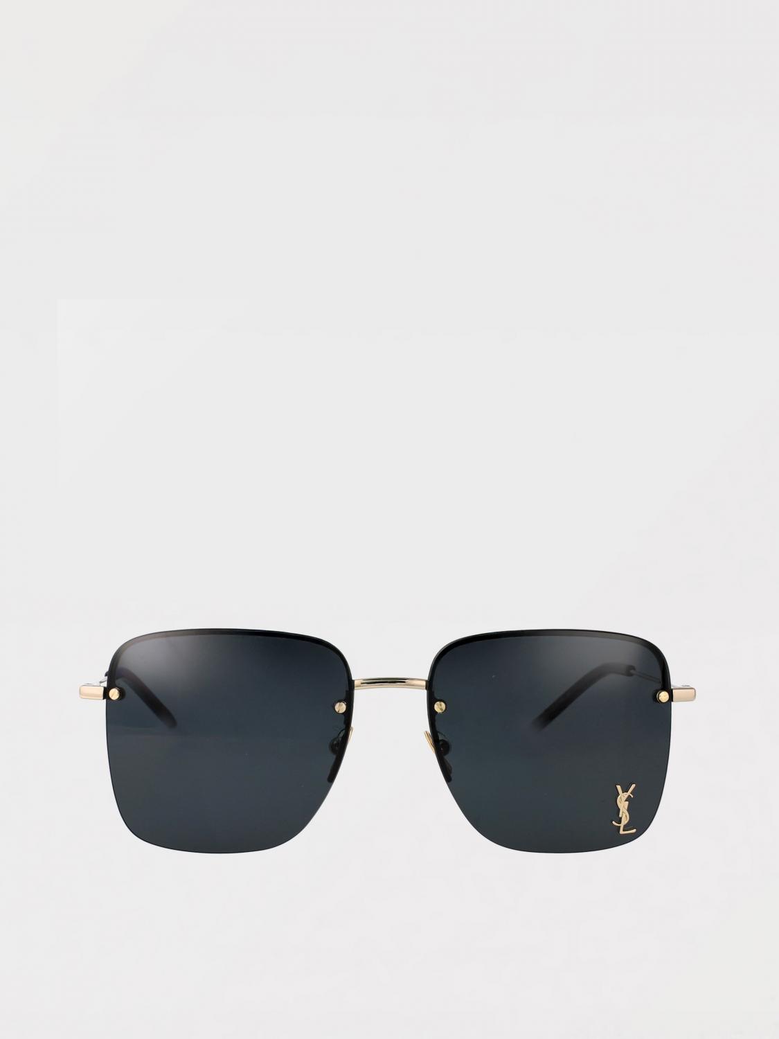 SAINT LAURENT OCCHIALI DA SOLE: Occhiali da sole SL312M Saint Laurent in metallo , Nero - Img 2