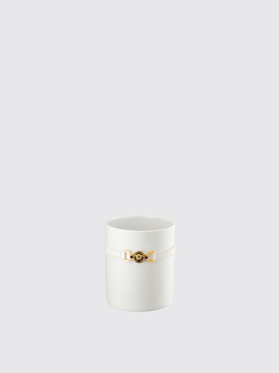 VERSACE HOME CANDLES AND FRAGRANCES: Vases lifestyle Versace Home, White - Img 1