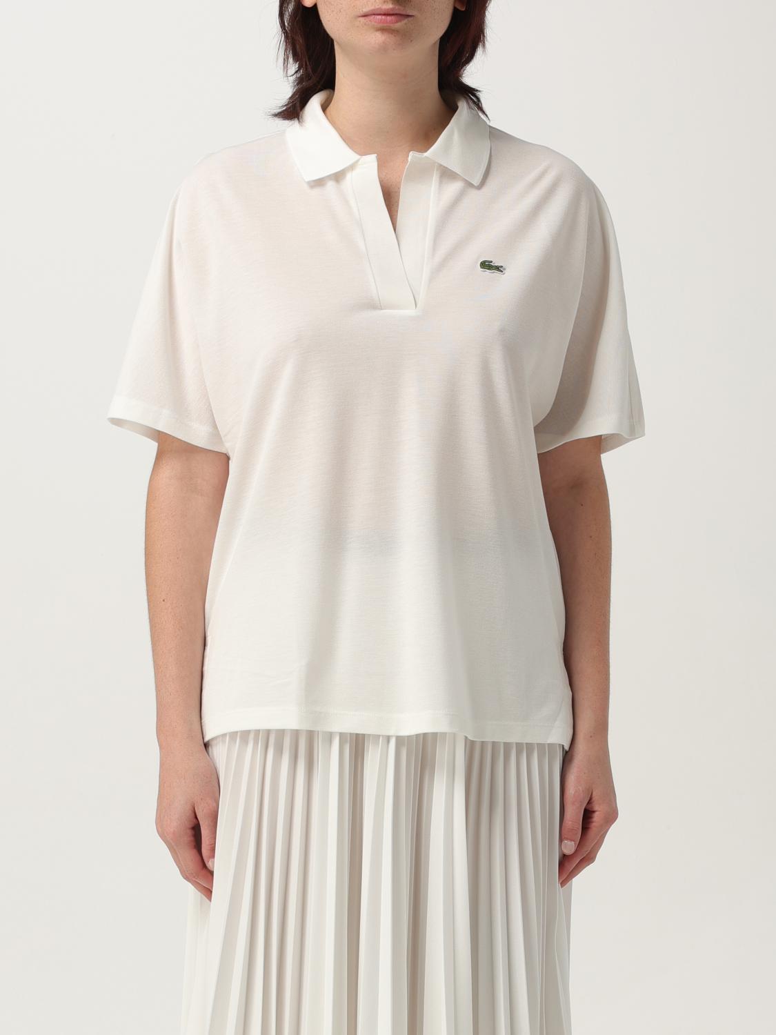 LACOSTE POLO: Camiseta mujer Lacoste, Crema - Img 1