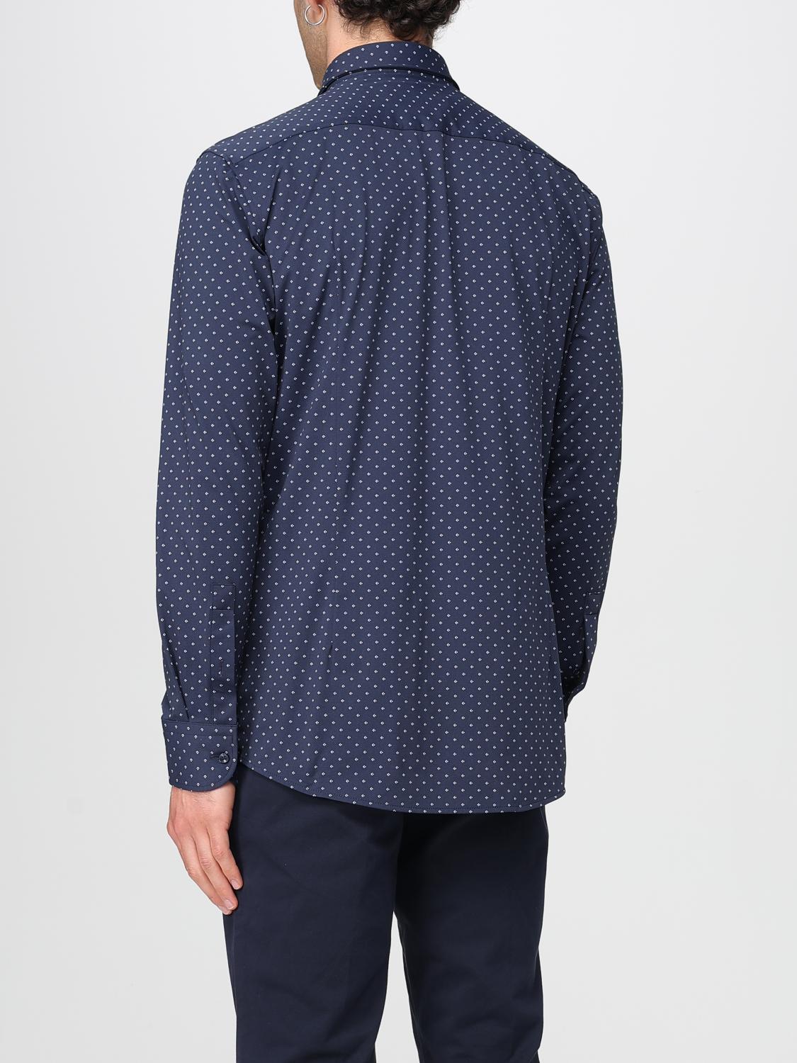 BOSS CAMICIA: Camicia slim fit in tessuto elasticizzato Boss, Blue - Img 2