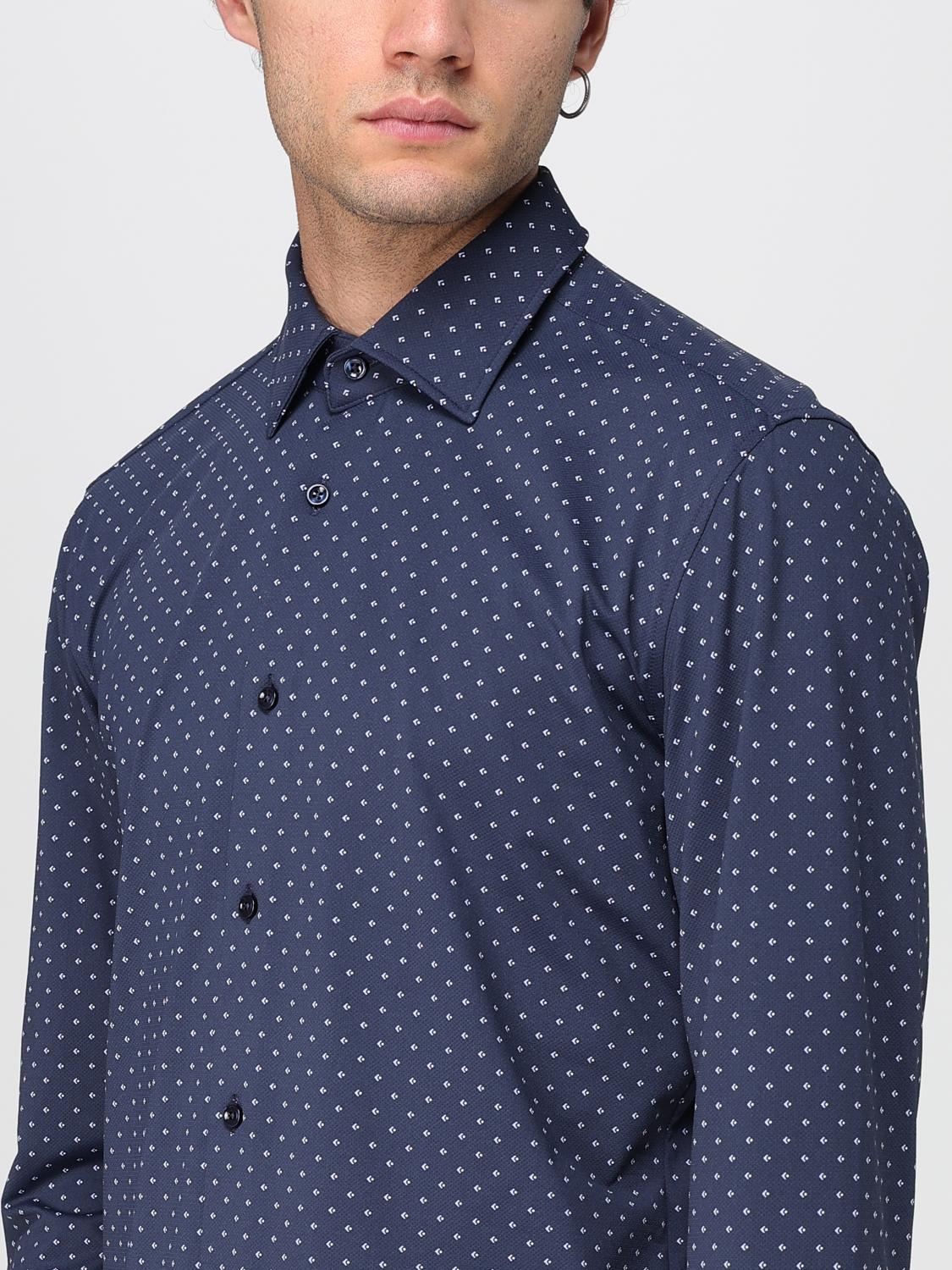 BOSS CAMICIA: Camicia slim fit in tessuto elasticizzato Boss, Blue - Img 3