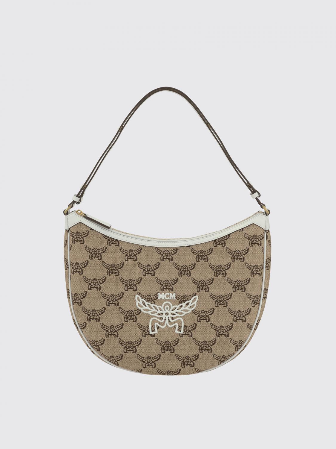MCM BORSA A SPALLA: Borsa a spalla Ascending Moon Mcm, Beige - Img 1